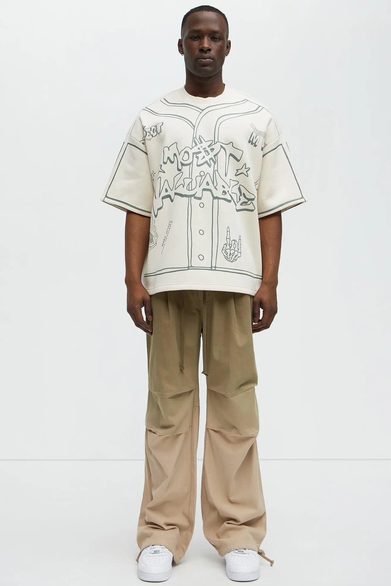Tyson MVP Short Sleeve Tee - Cream/combo MenKlothing