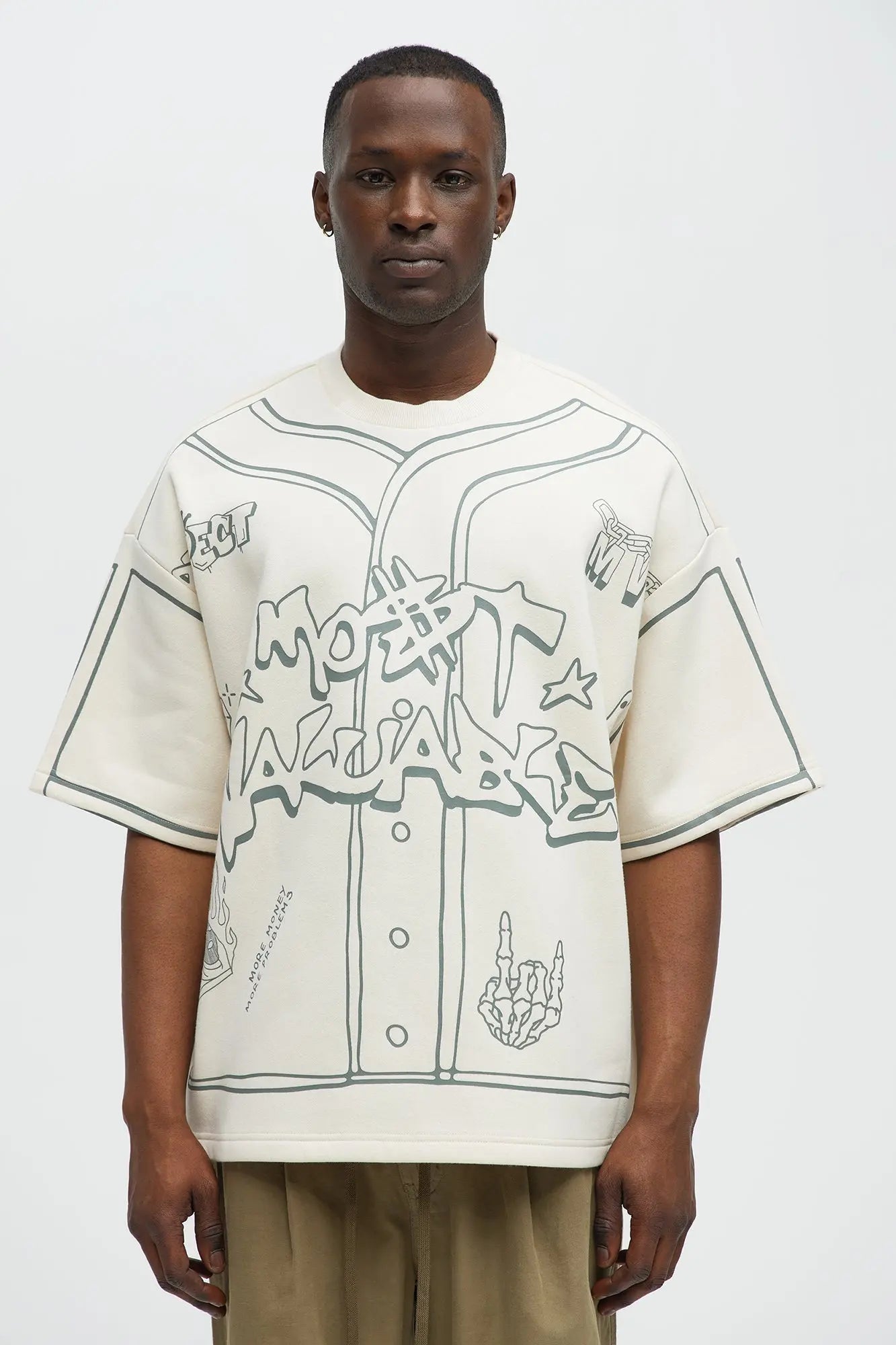 Tyson MVP Short Sleeve Tee - Cream/combo MenKlothing