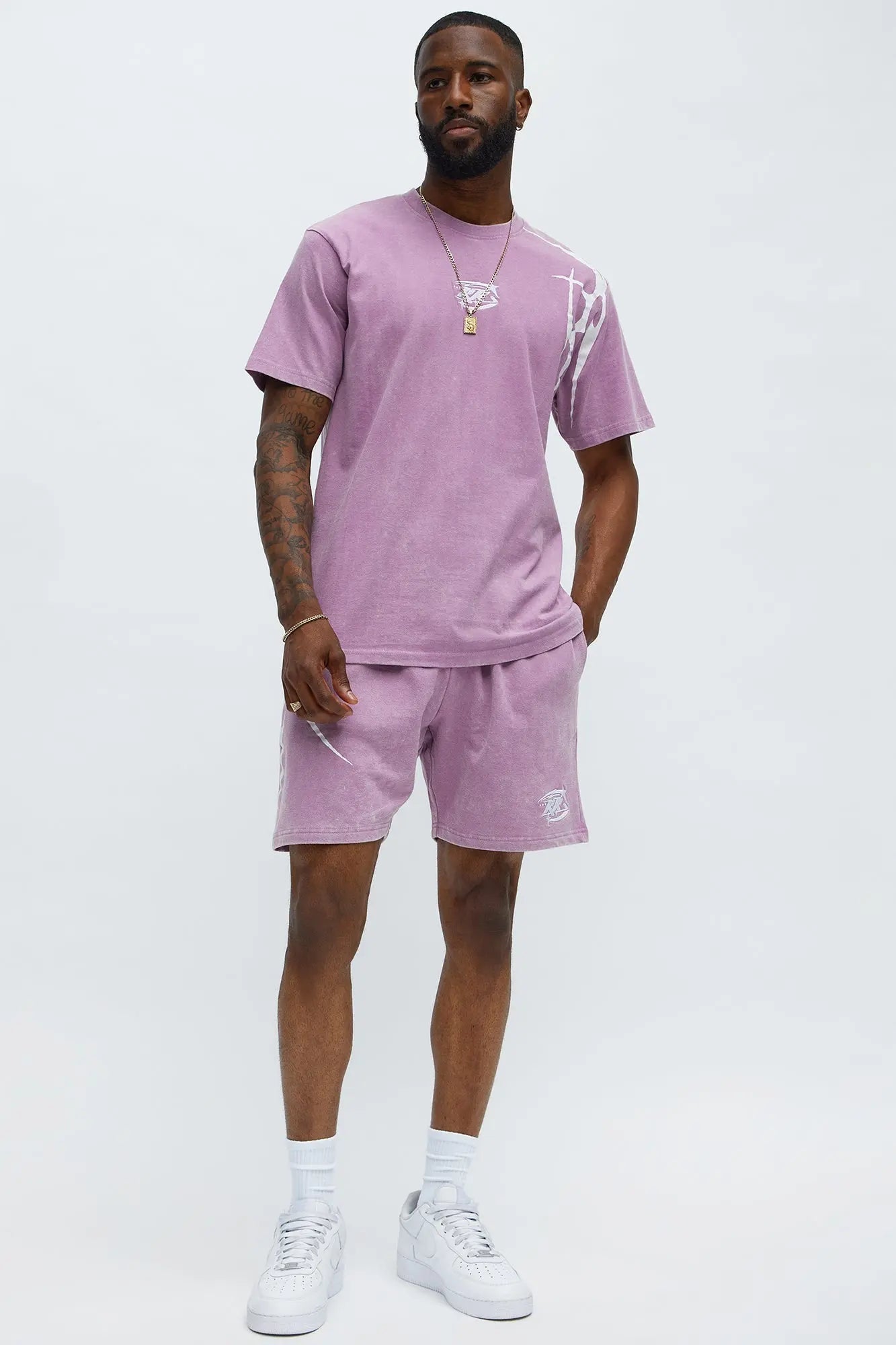 Royalty Rule Short Sleeve Tee - Purple MenKlothing