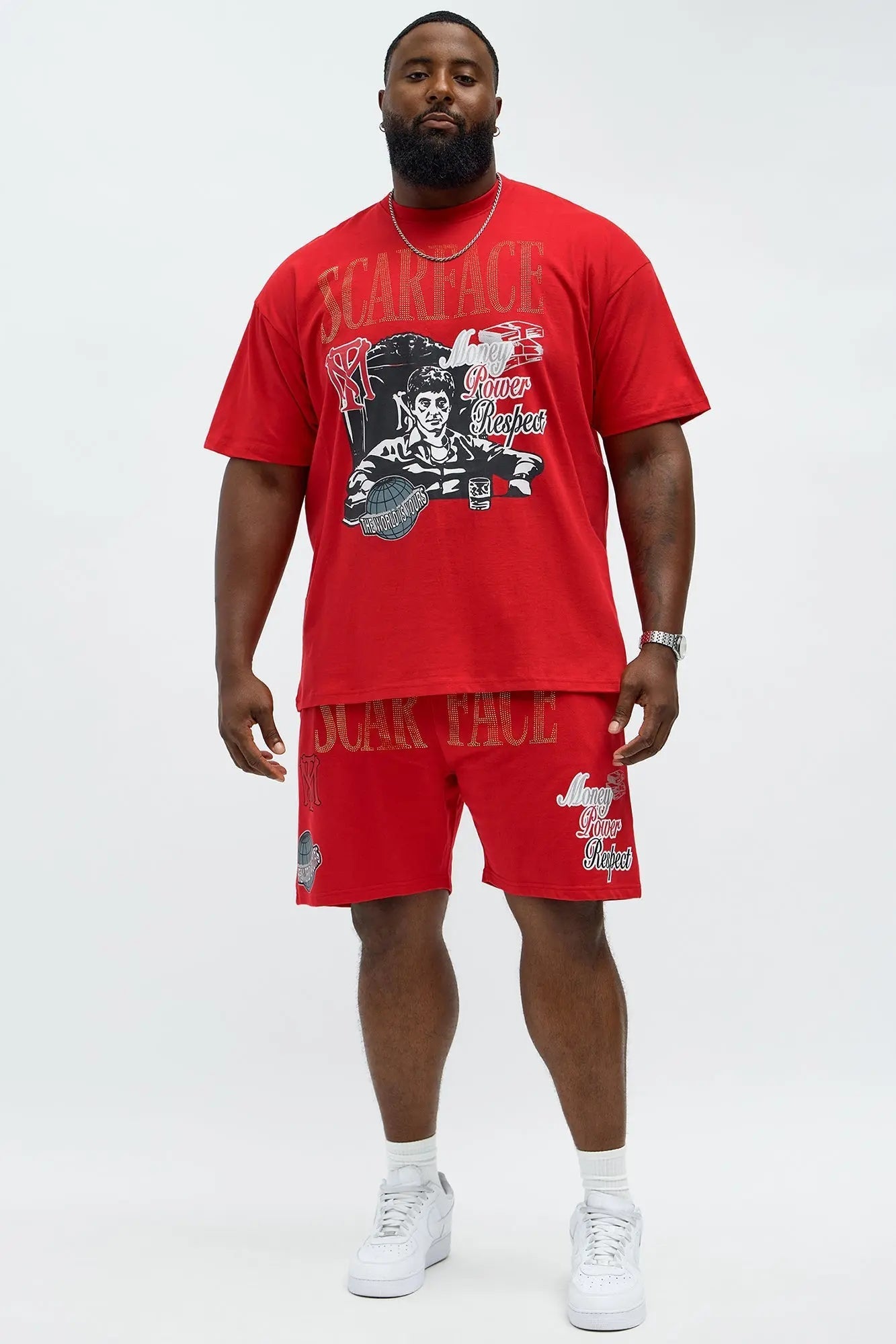 Scarface MPR Short Sleeve Tee - Red MenKlothing