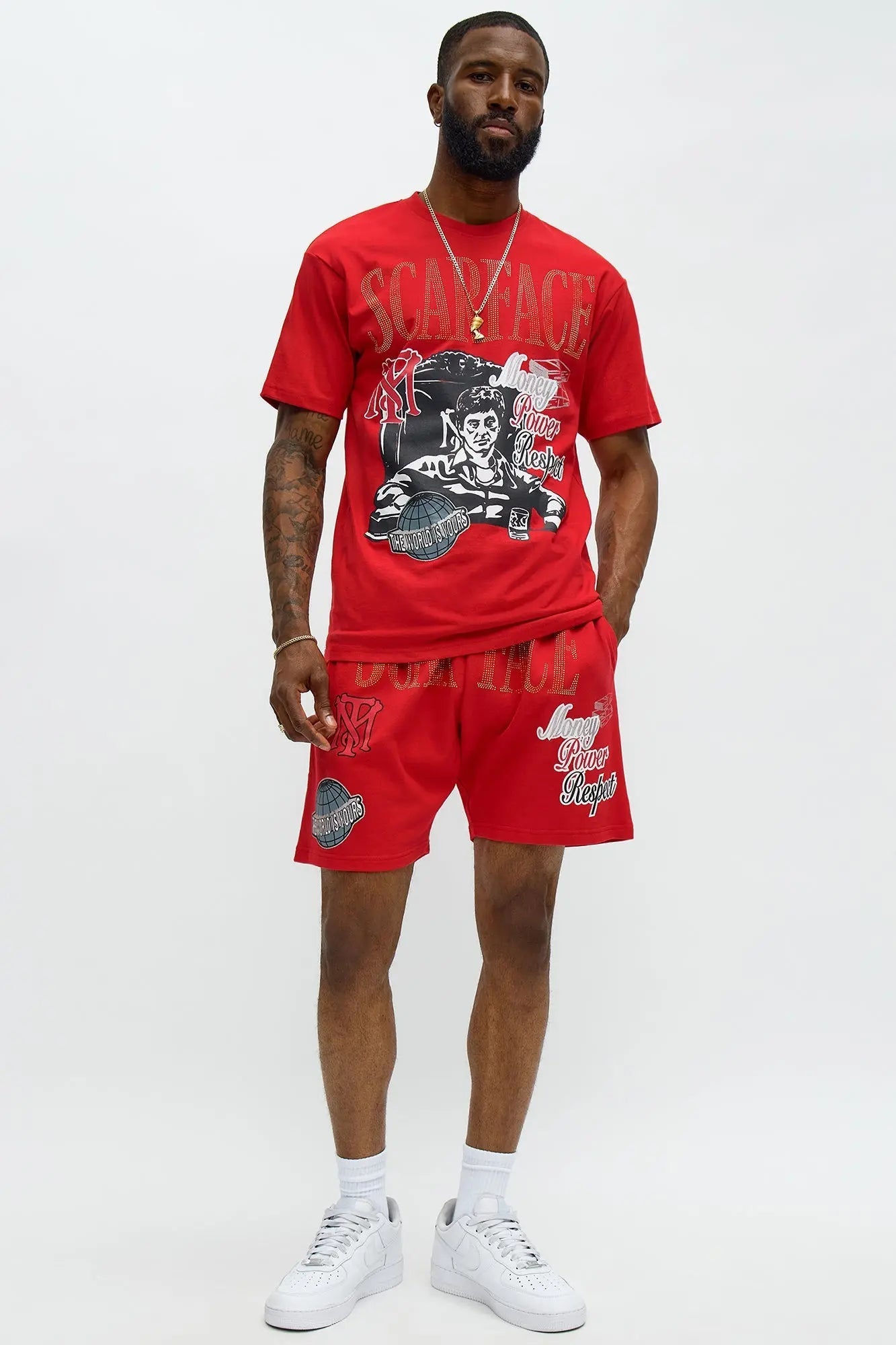 Scarface MPR Short Sleeve Tee - Red MenKlothing