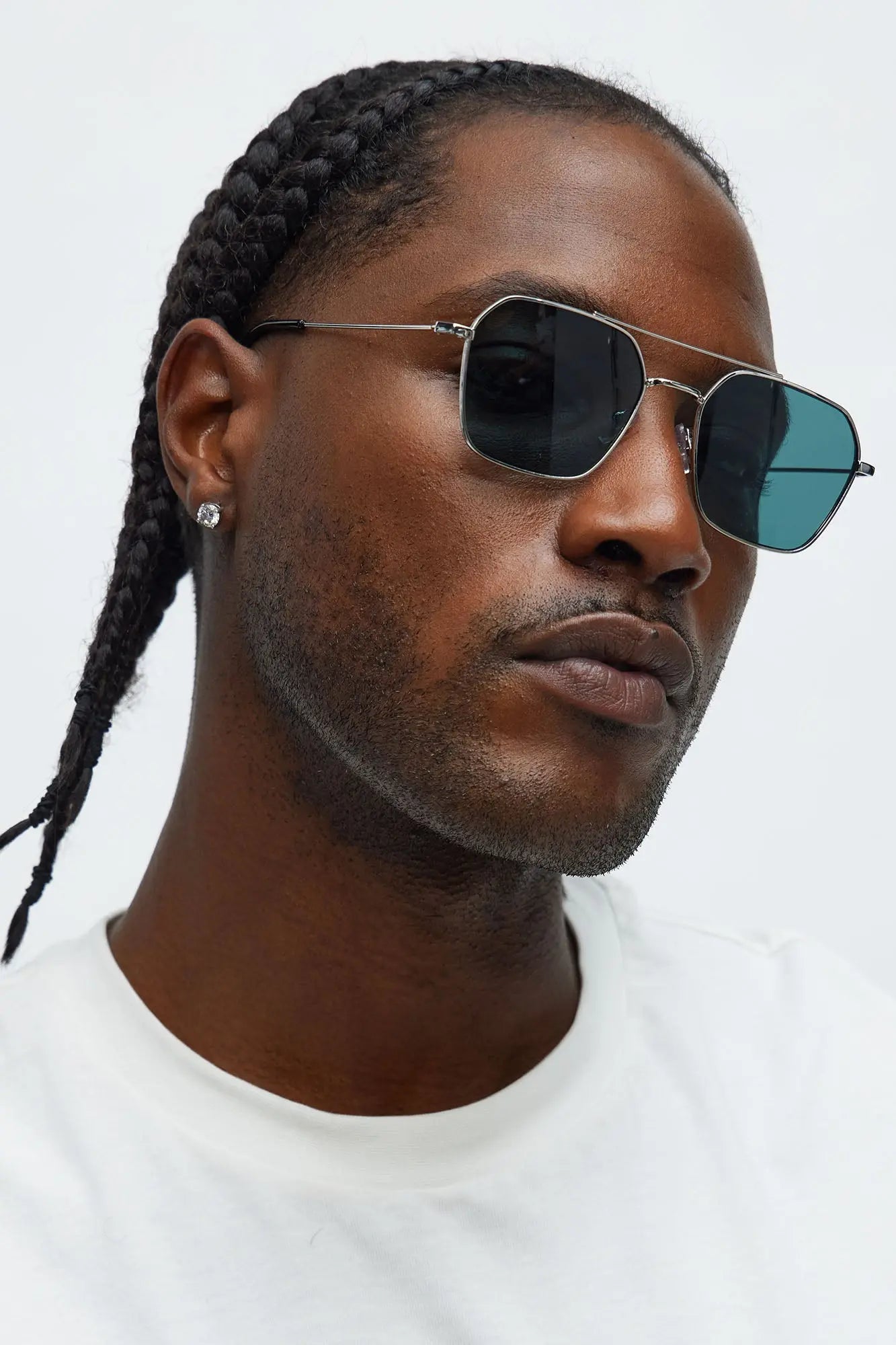 Shade Wave Sunglasses - Silver MenKlothing