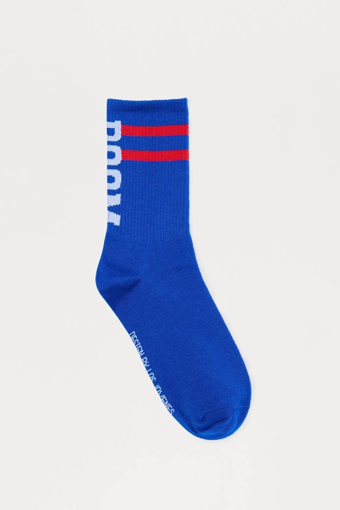 Boom Collegiate Ribbed Crew Sock - Blue/combo
