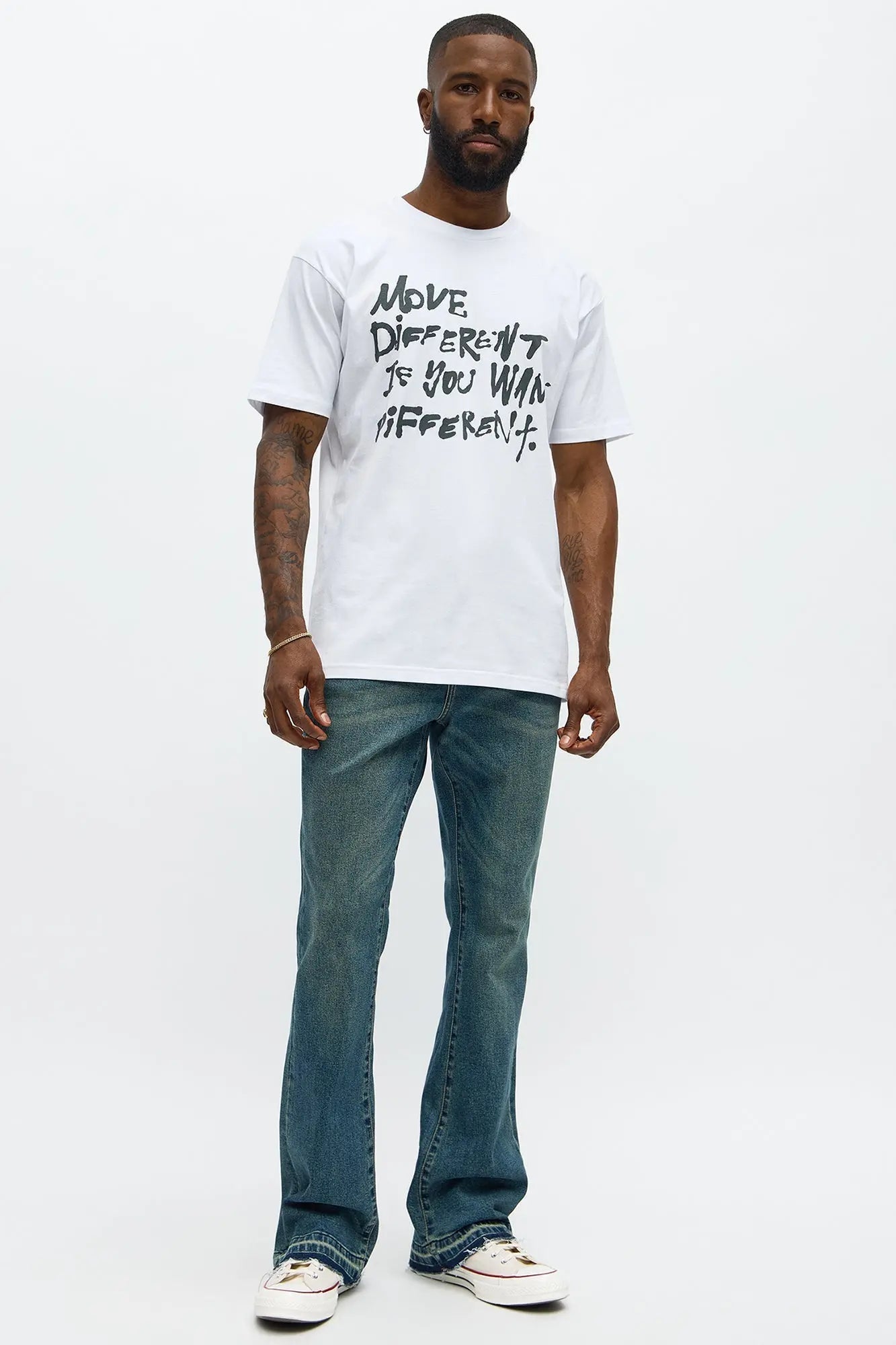 Move Different Short Sleeve Tee - White