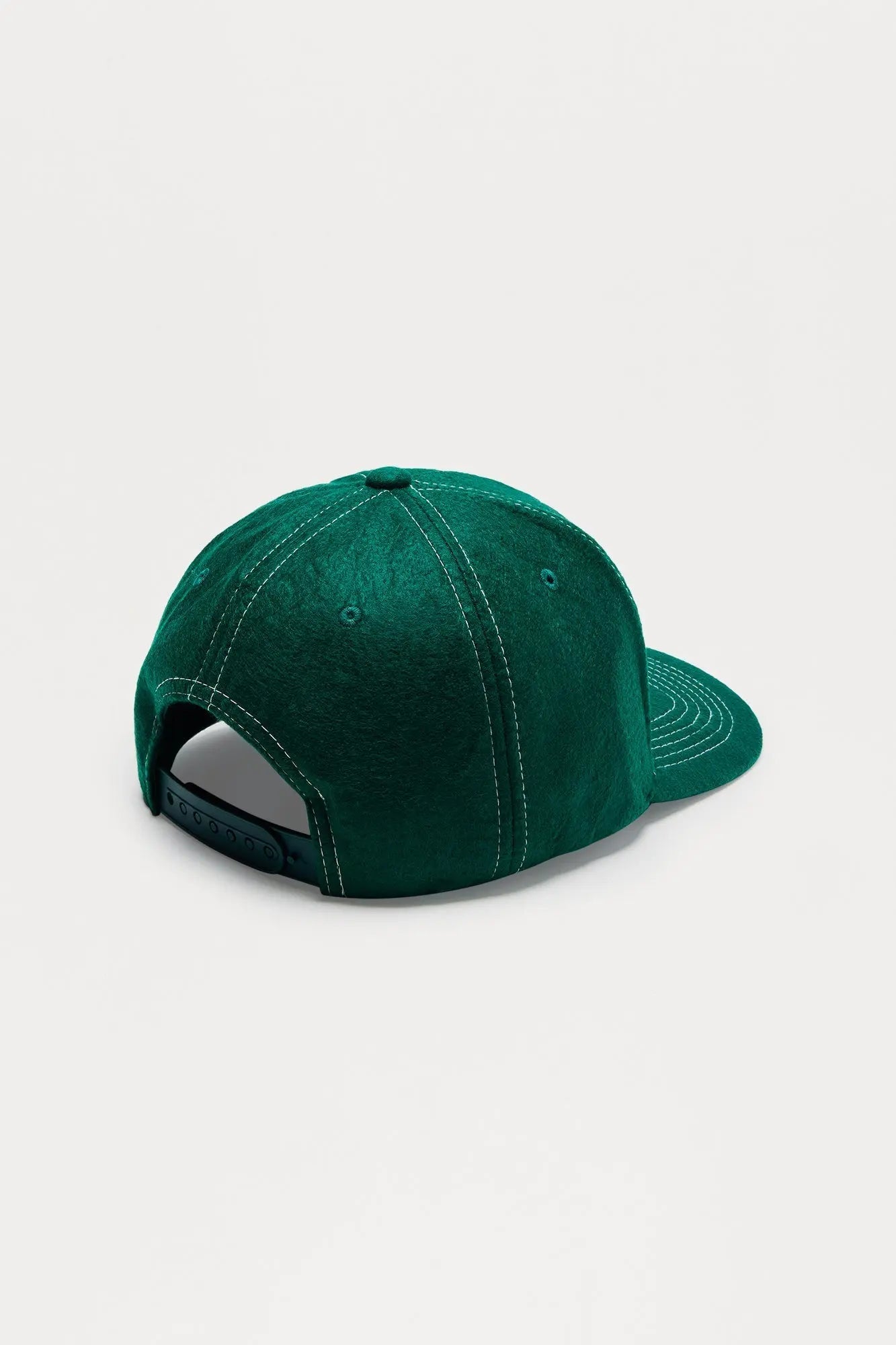 NY Contrast Stitch Textured Snapback Hat - Green