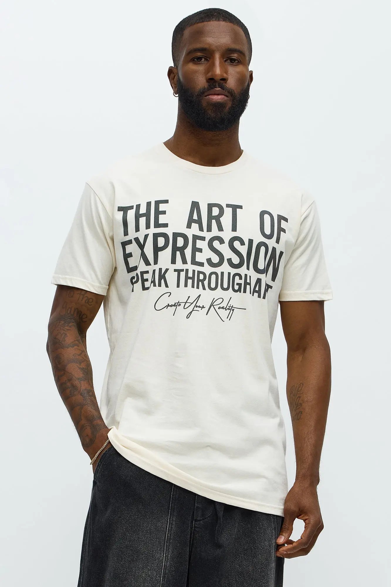 Art Of Expression Short Sleeve Tee - Off White