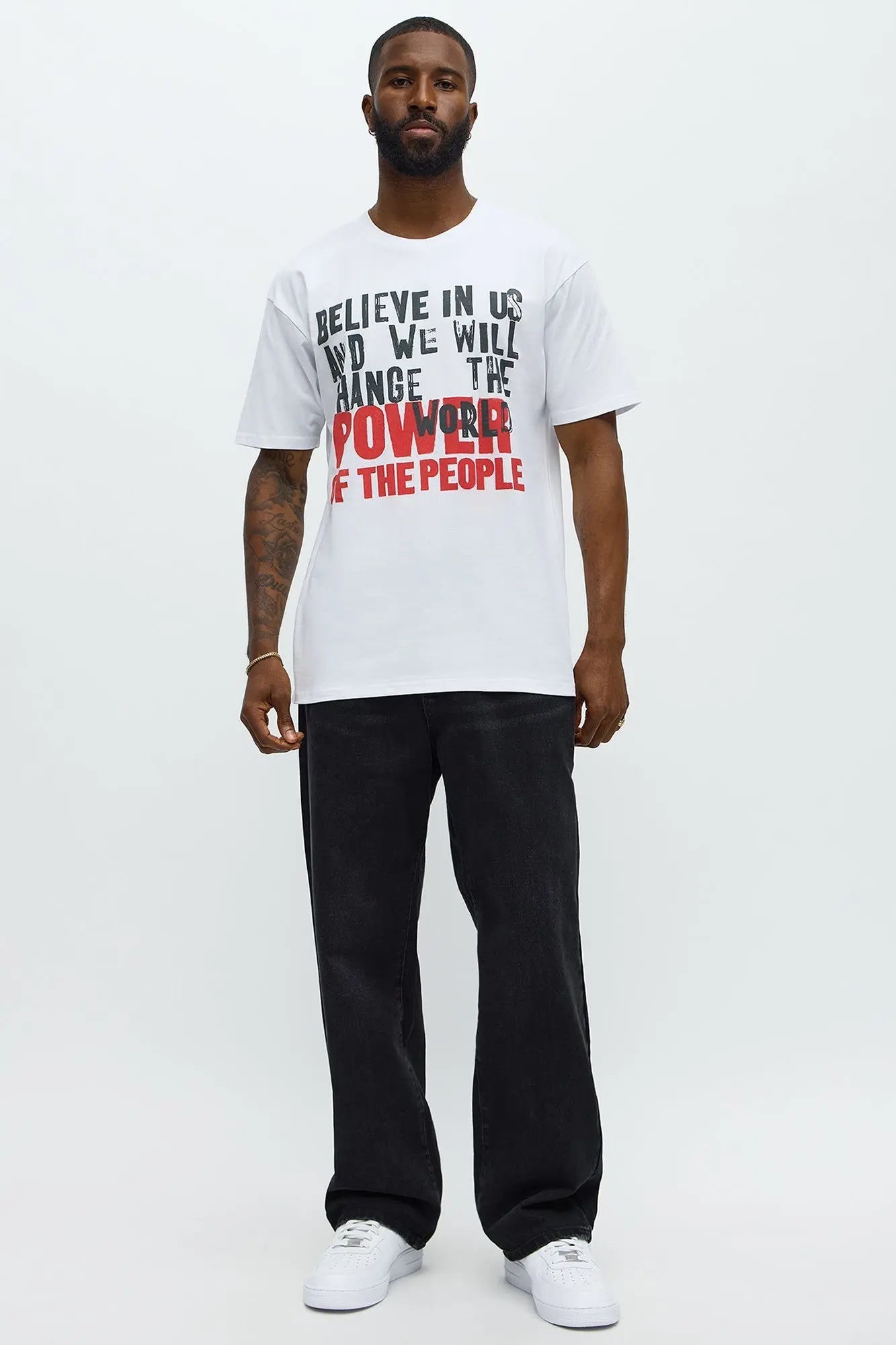 Believe In The People Short Sleeve Tee - White