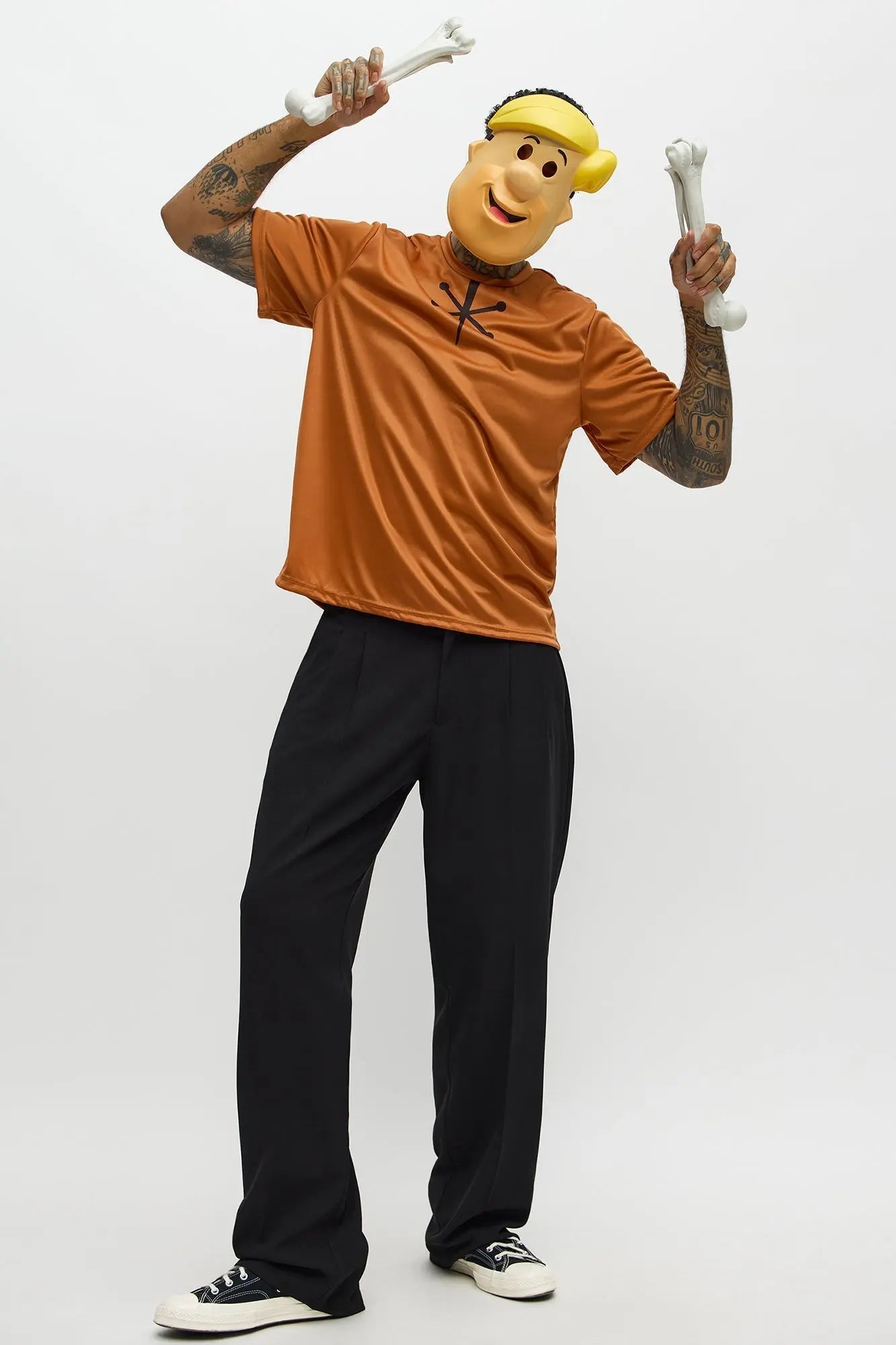 Barney Rubble Costume Set - Multi Color MenKlothing