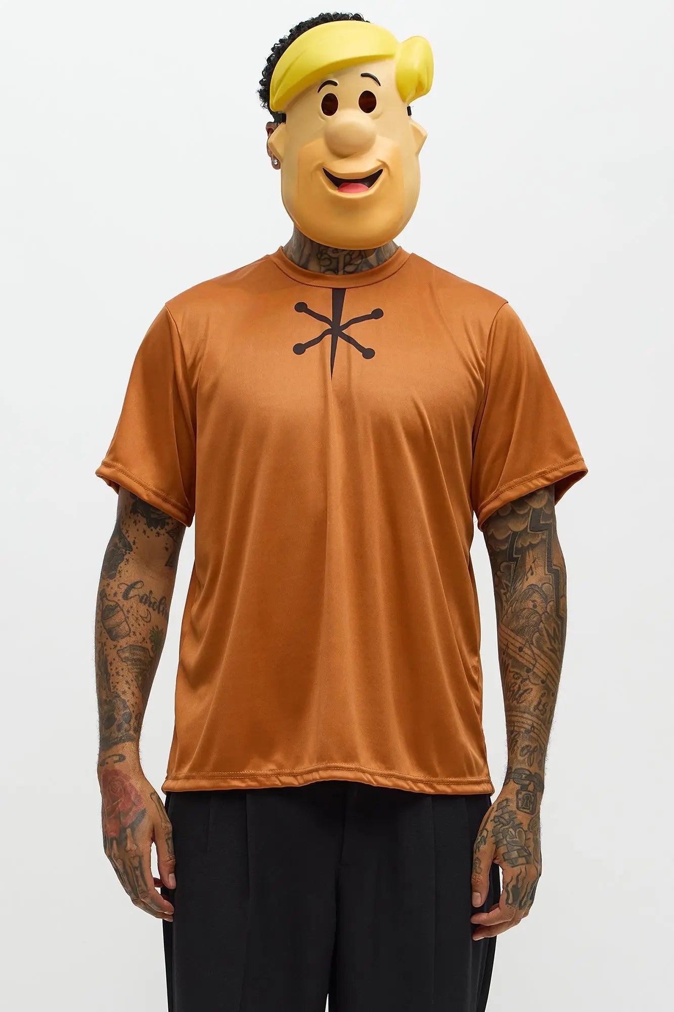 Barney Rubble Costume Set - Multi Color MenKlothing