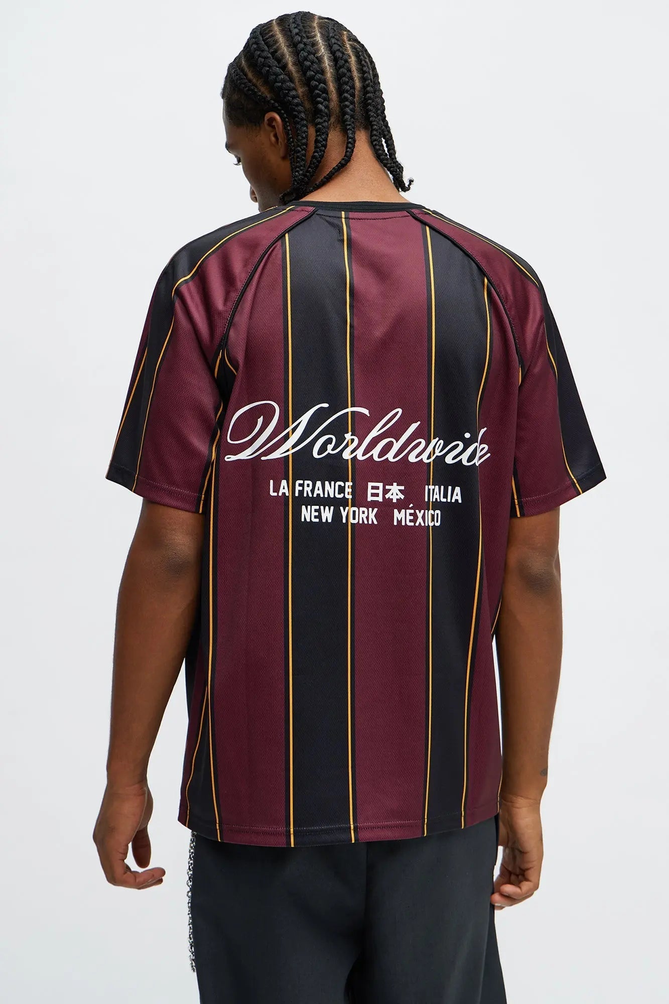 Worldwide Jersey Tee - DarkRed