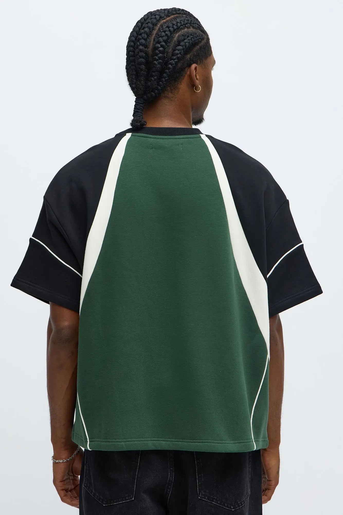 Tyson Oversized X Varsity Short Sleeve Tee - Green/combo
