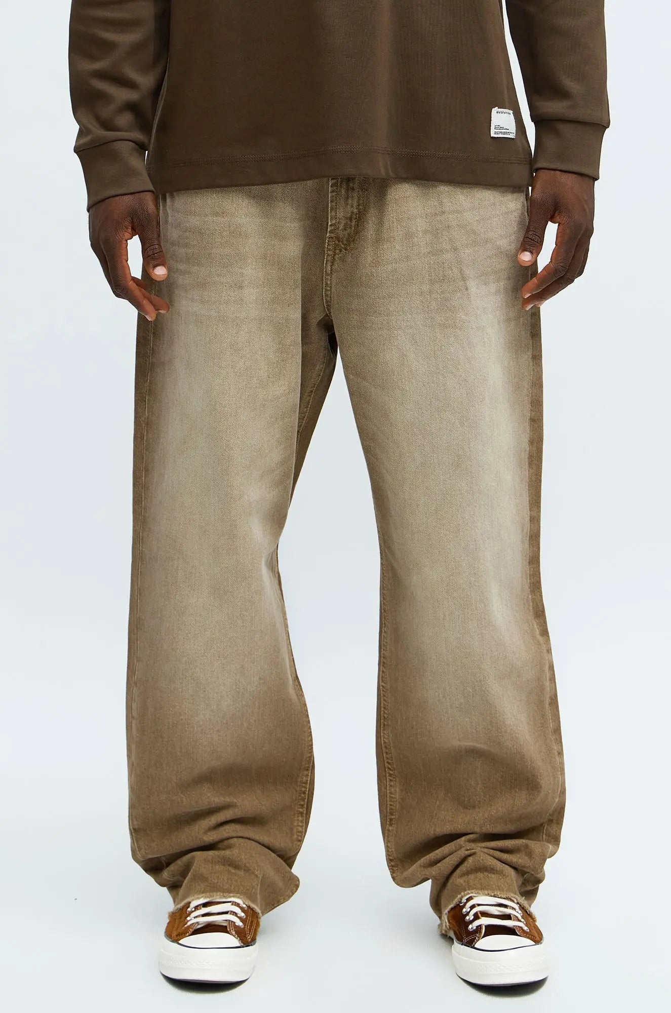 Relaxed Straight World Is Mine Jean - Brown