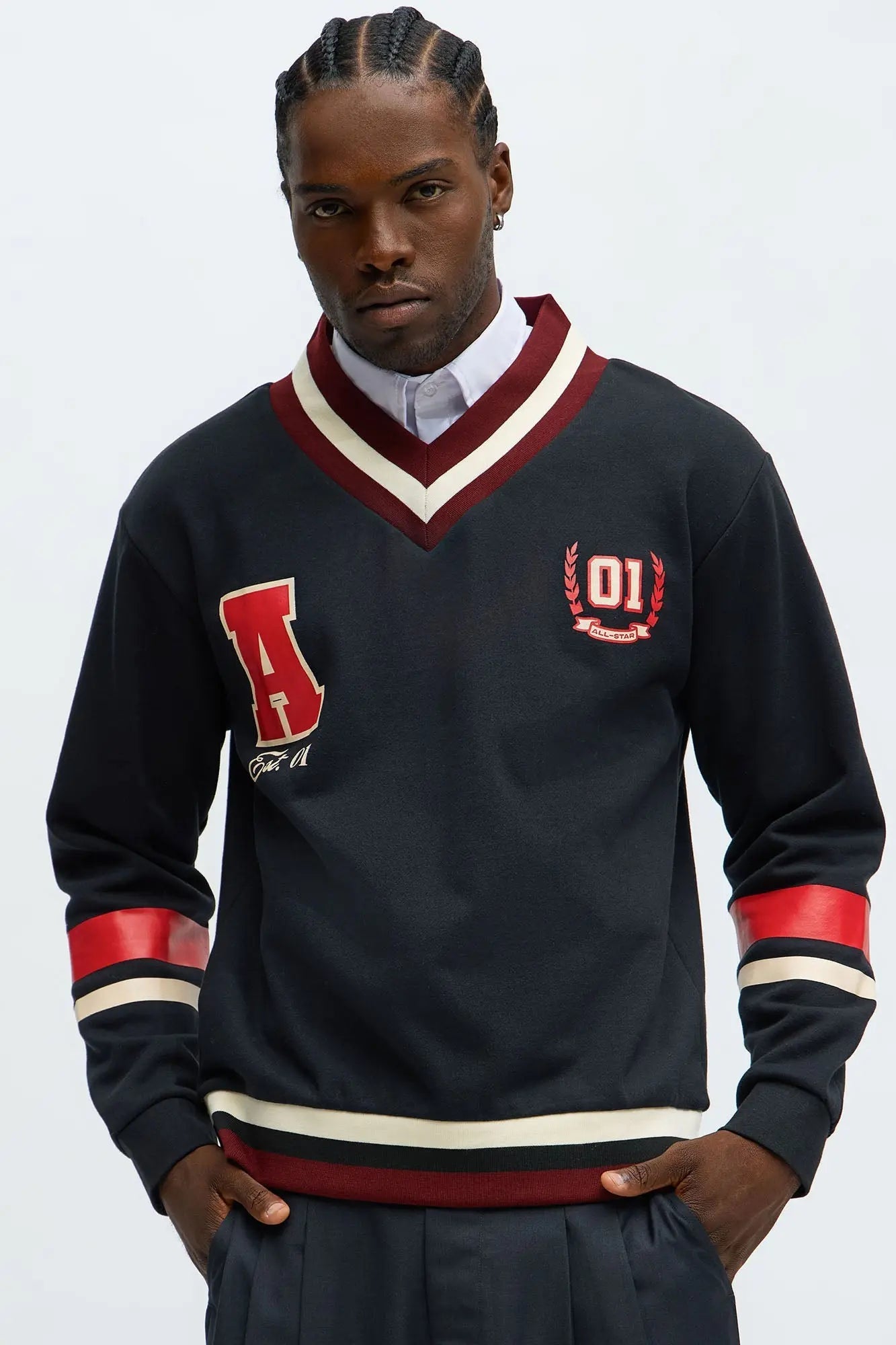 Varsity Class 01 Sweatshirt - Black/combo