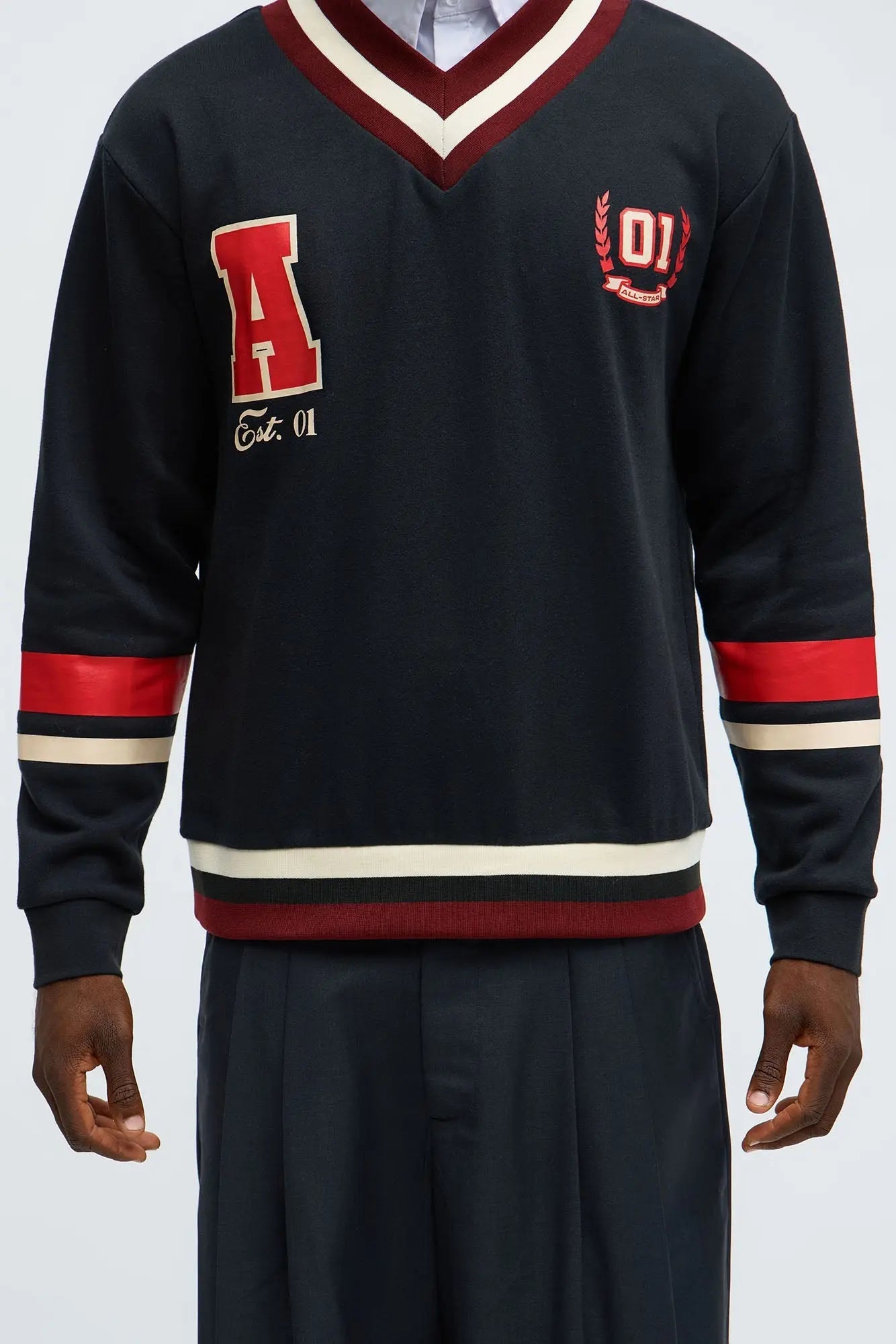 Varsity Class 01 Sweatshirt - Black/combo