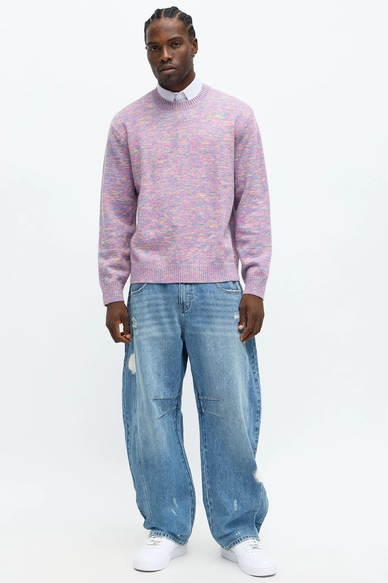 Barrel Get The Feeling Distressed Jeans - Medium Wash