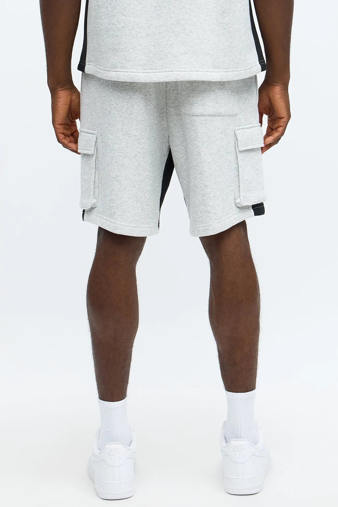 Tyson Relaxed Paneled Cargo Shorts - Heather/Combo