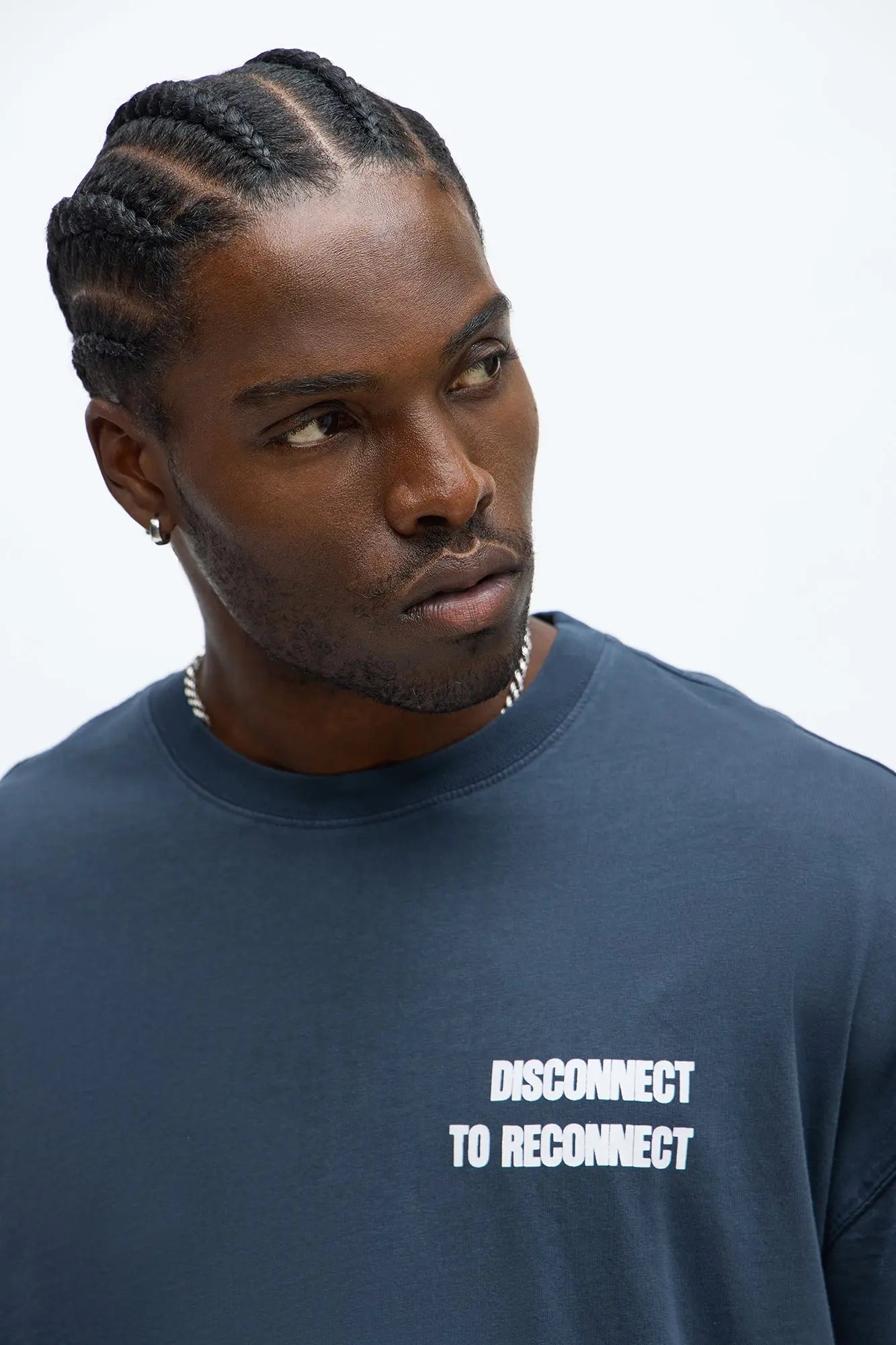 Offline Luxury Oversized Short Sleeve Tee - Navy