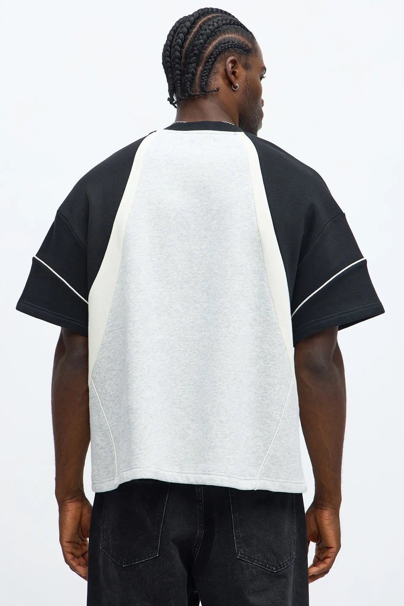 Tyson Oversized X Varsity Short Sleeve Tee - Heather/Combo