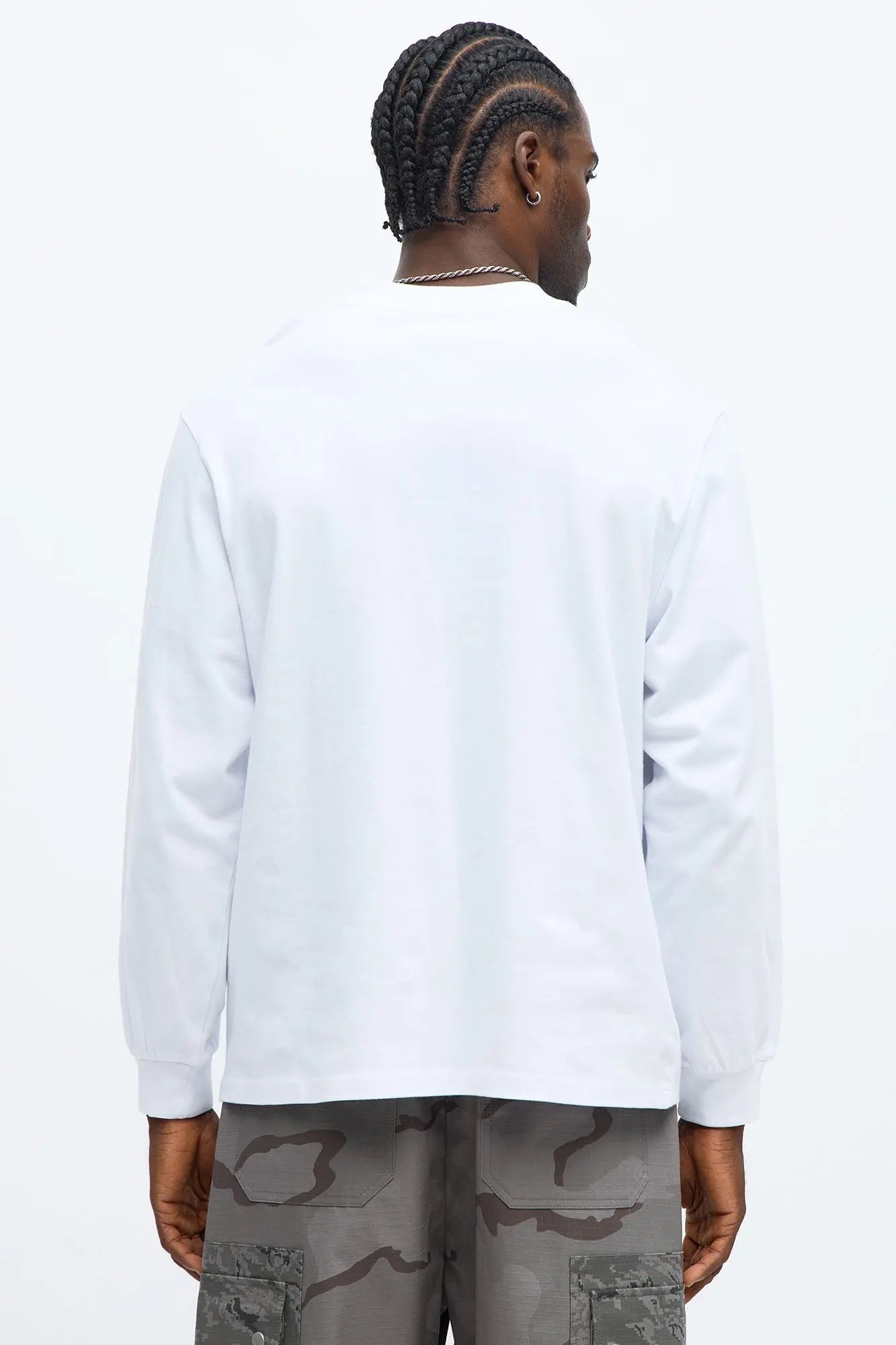 Oversized Heavyweight Long Sleeve Tee - White