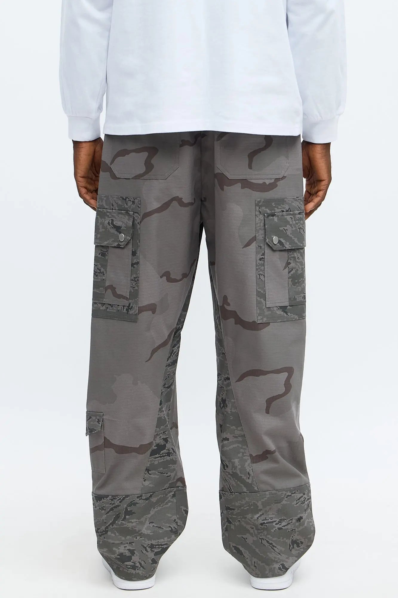 Baggy On My Disciplined Ripstop Cargo Pants - Grey/combo