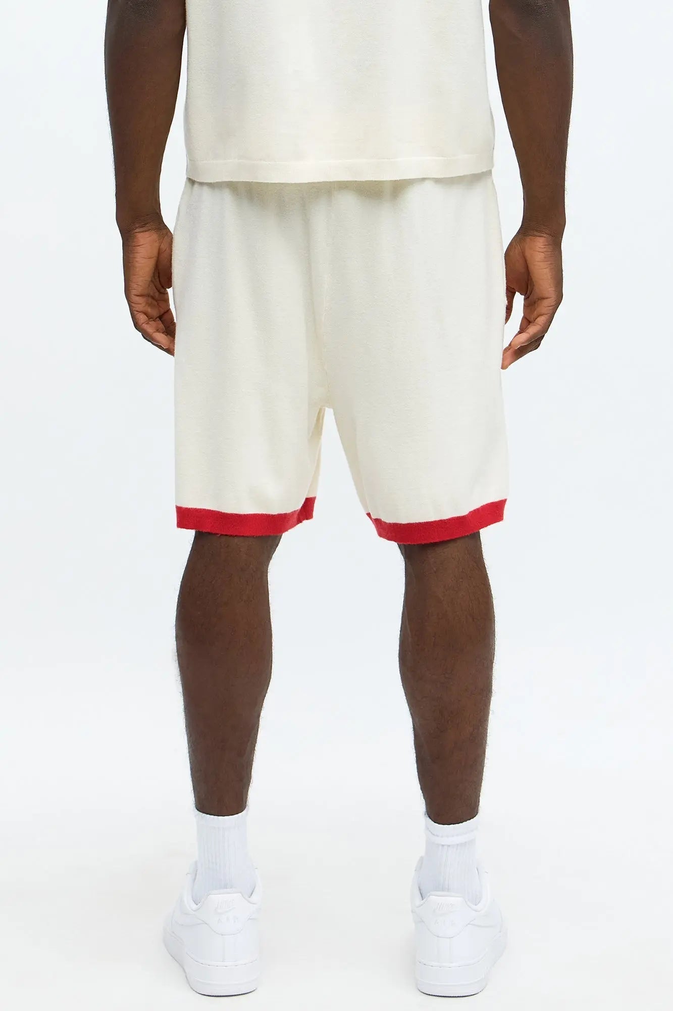 Relaxed Fit 91 Sweater Shorts - Cream