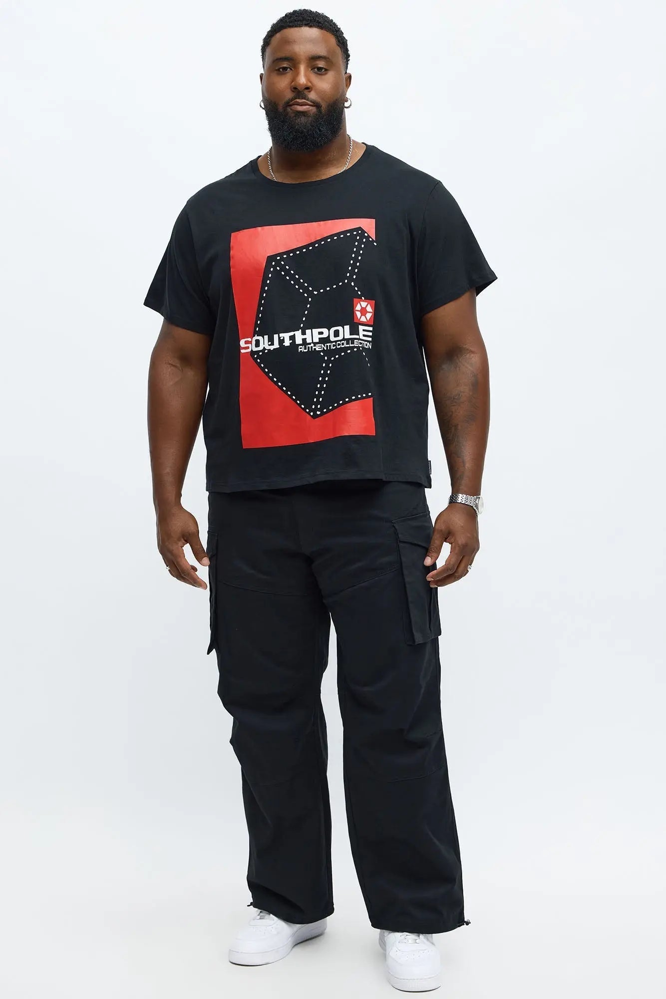 Southpole Icon Short Sleeve Tee - Black