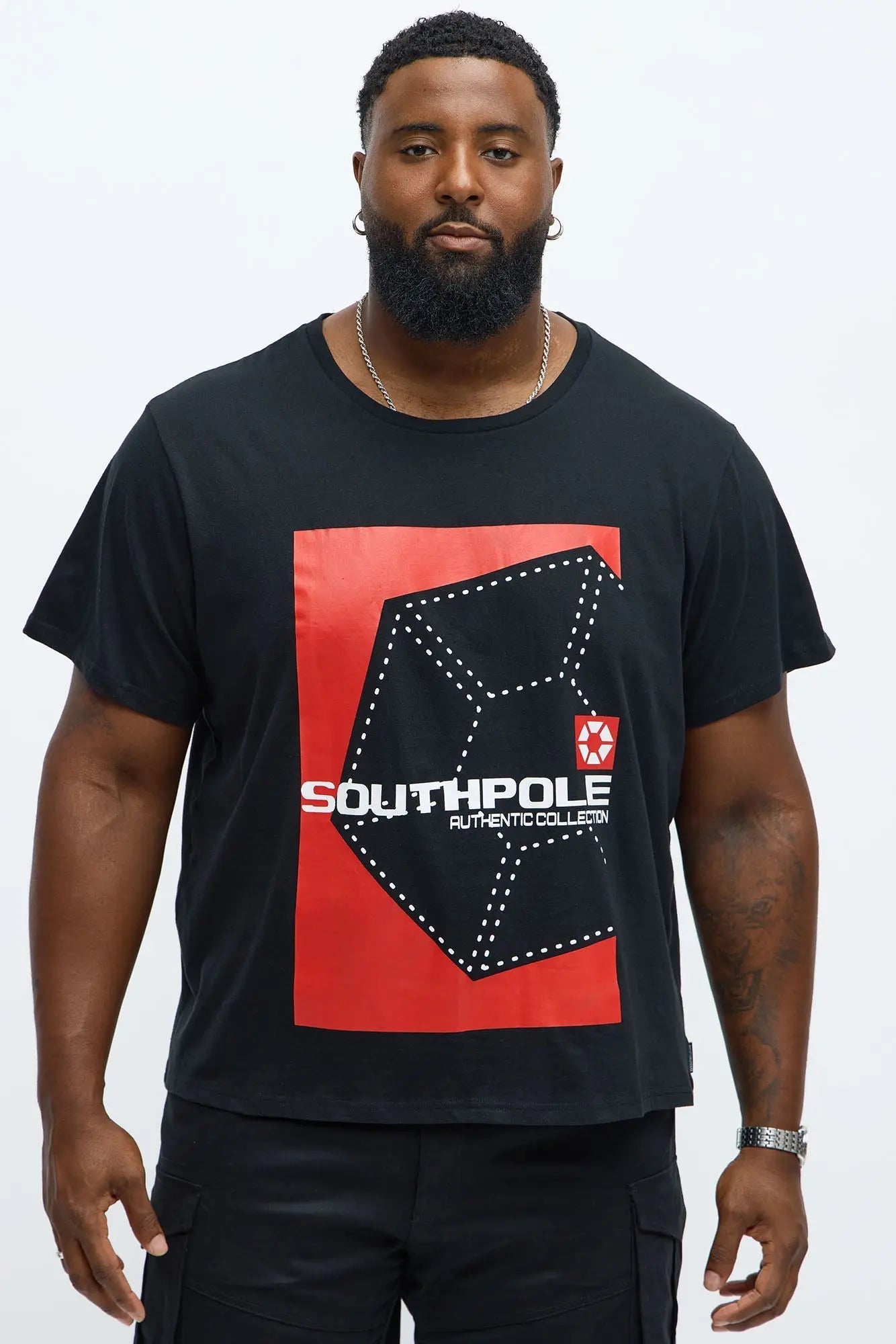 Southpole Icon Short Sleeve Tee - Black