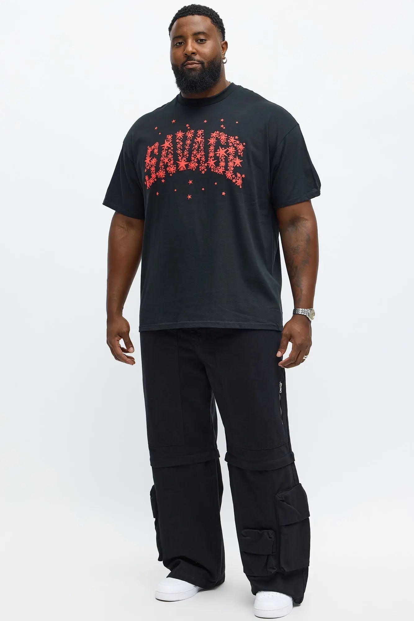 Savage Star Short Sleeve Tee - Black
