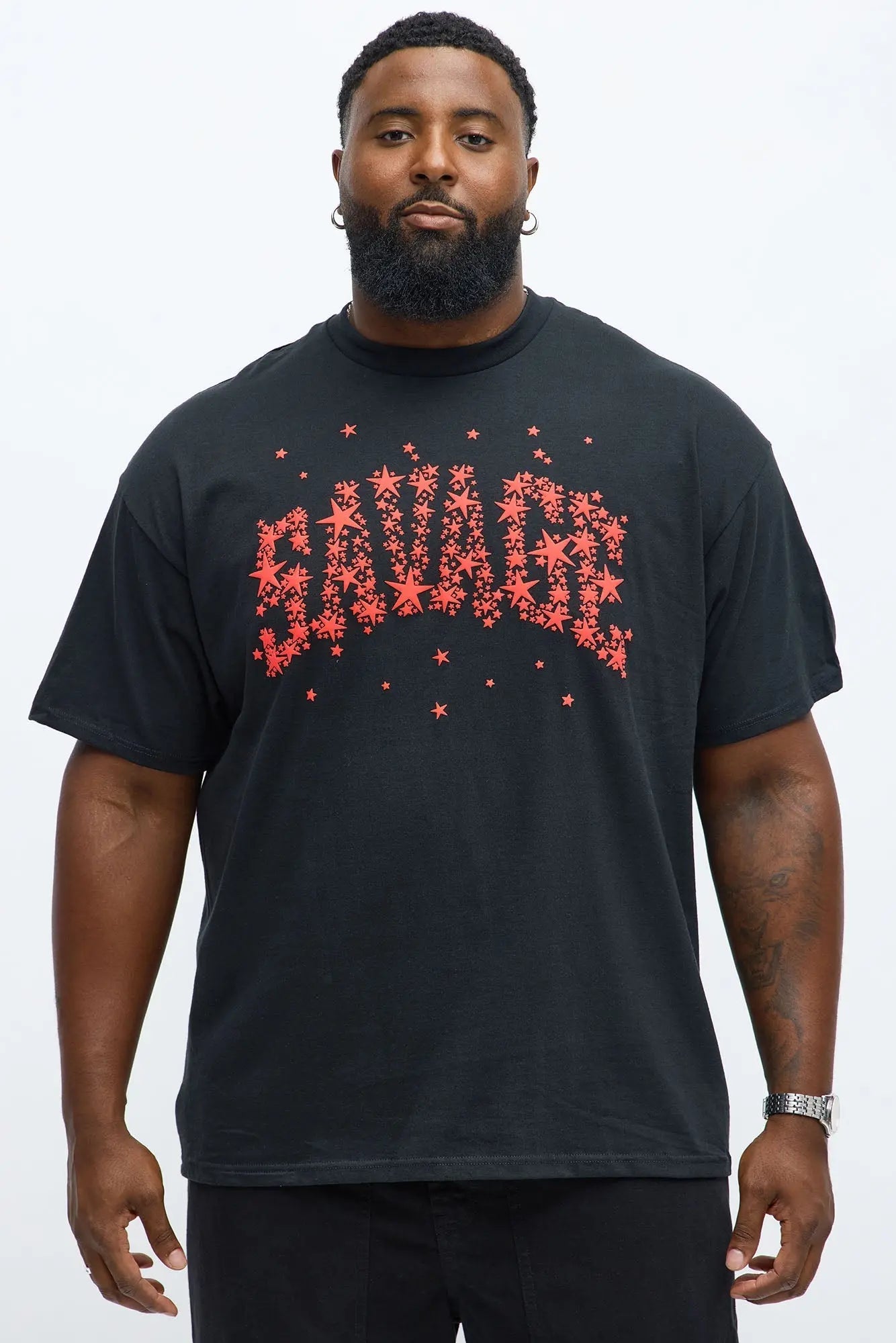 Savage Star Short Sleeve Tee - Black