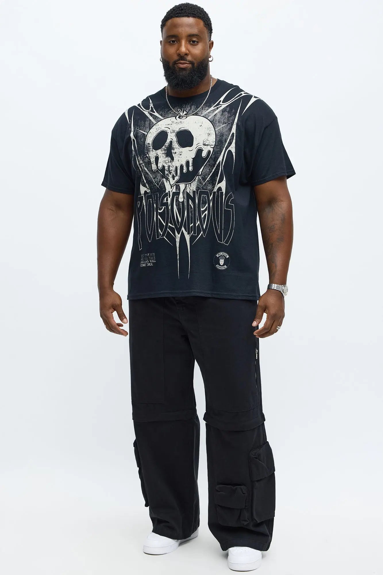 Snow White Poisonous Apple Short Sleeve Tee - Black