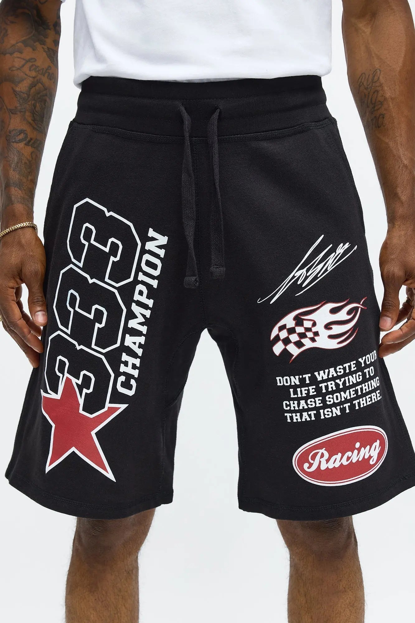 333 Racing Sweatshorts - Black