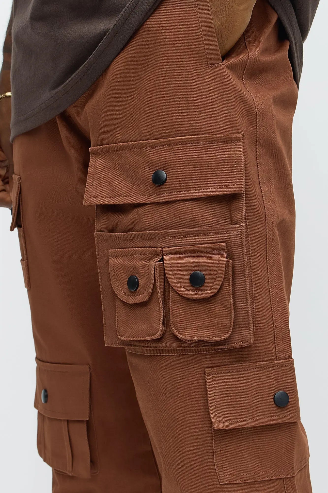 Slim Count On It Cargo Utility Pants - Brown