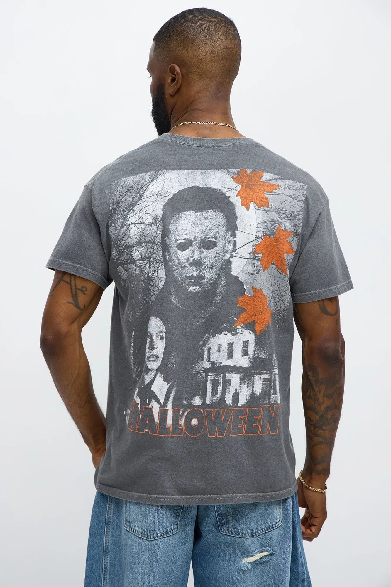 Halloween Michael Myers Classic Short Sleeve Tee - Charcoal
