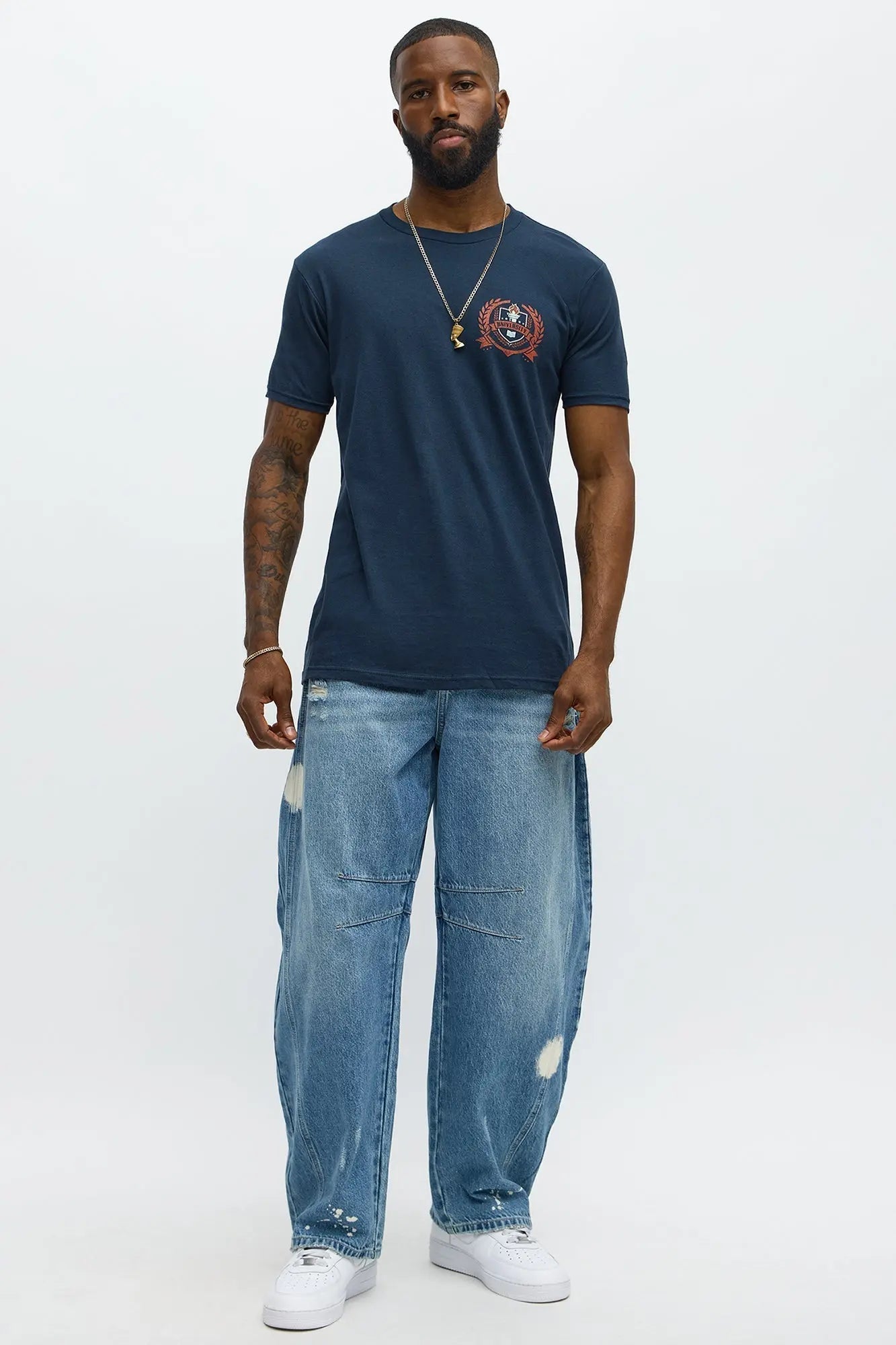 Biddington University Short Sleeve Tee - Navy