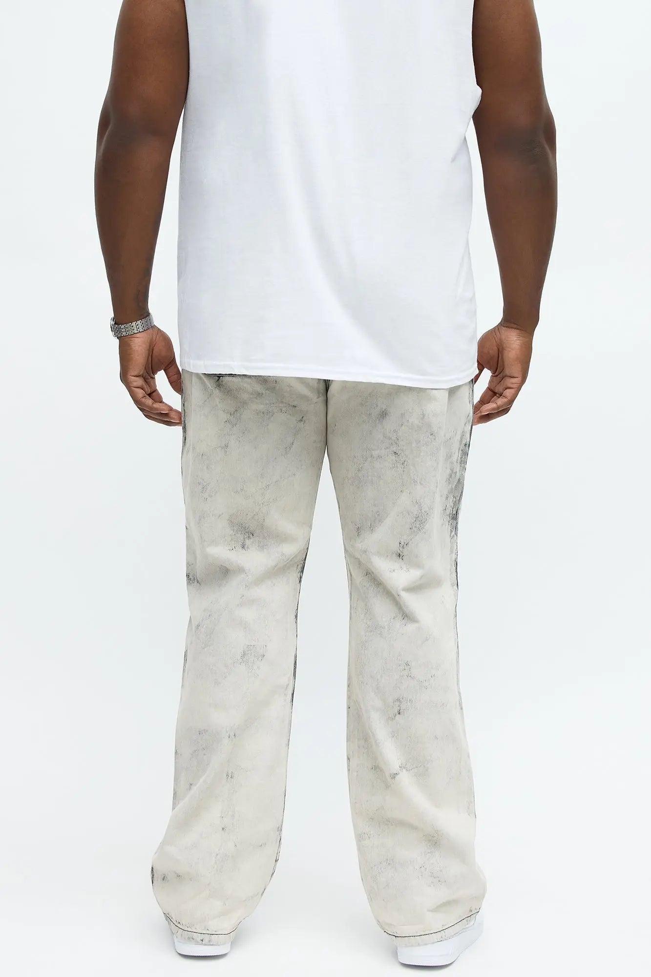Stacked Slim Flare Not For The Smoke Jeans - Grey/Smoke