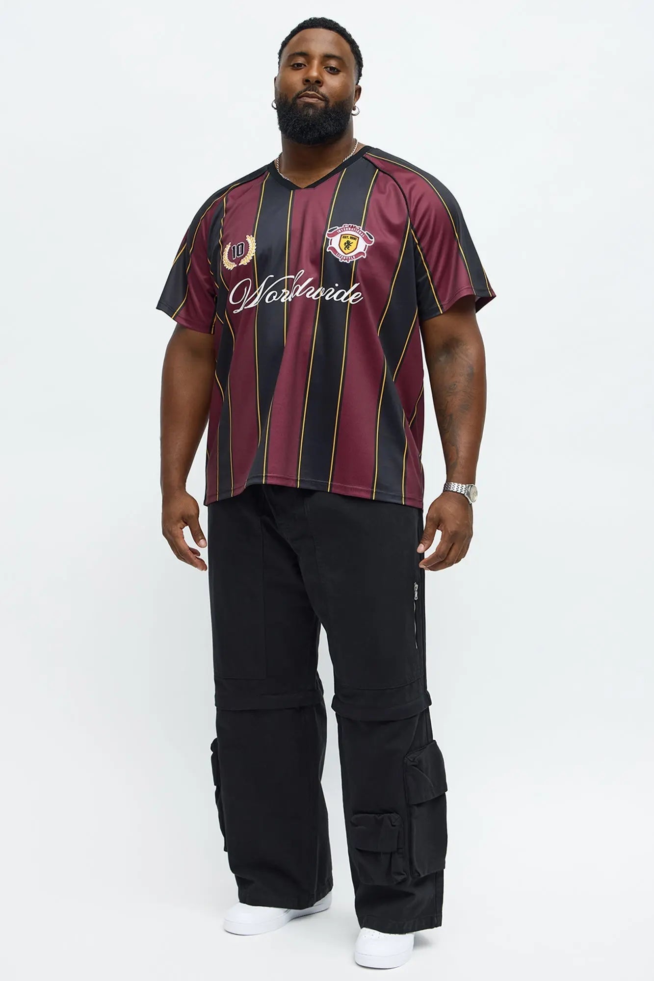 Worldwide Jersey Tee - DarkRed