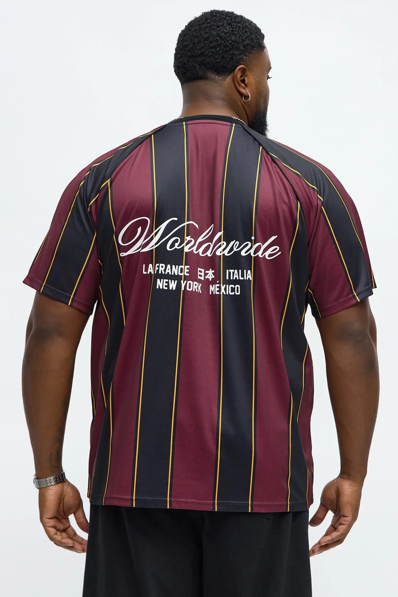 Worldwide Jersey Tee - DarkRed