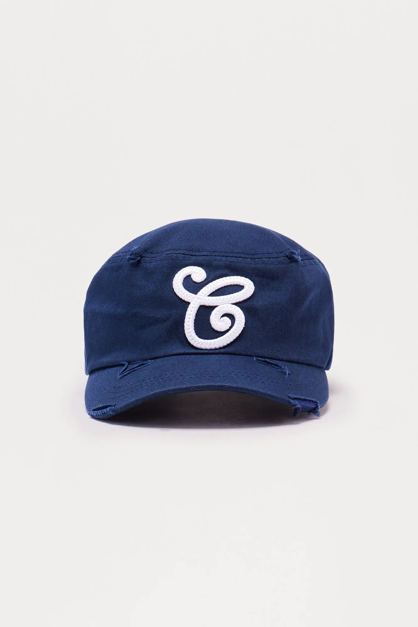 Monogram Denim Painters Snapback Hat - Navy