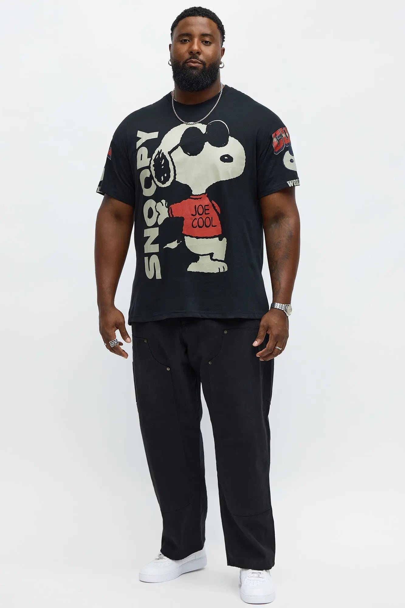 Snoopy Joe Cool Short Sleeve Tee - Black