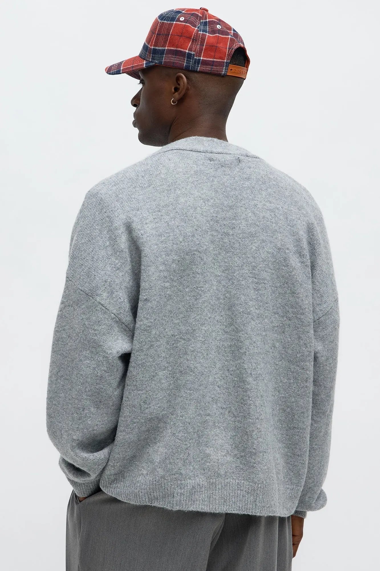 Cropped Harbor Ash Cardigan - Heather Grey
