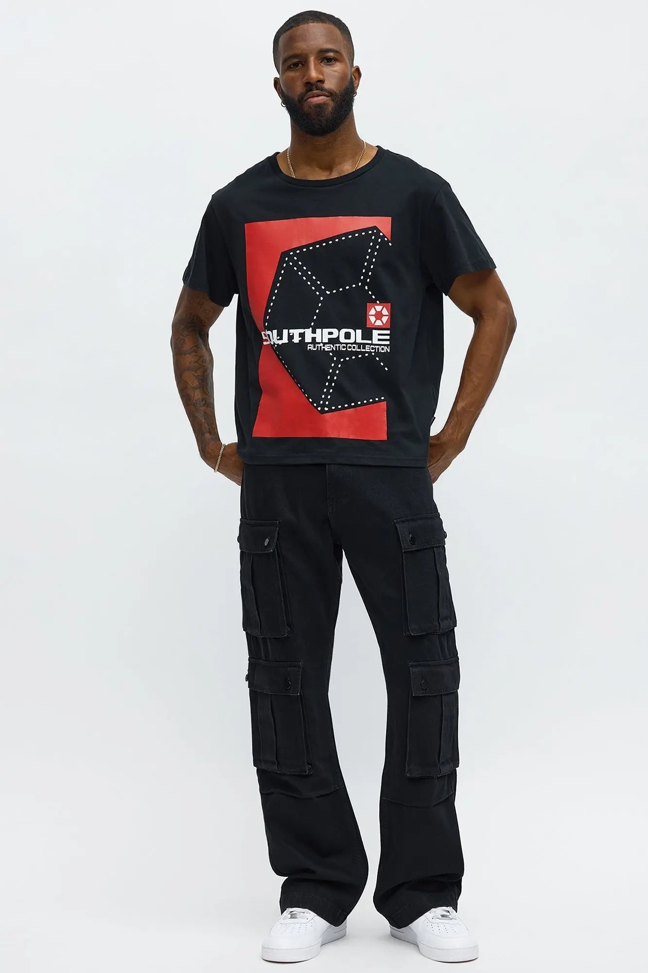 Southpole Icon Short Sleeve Tee - Black