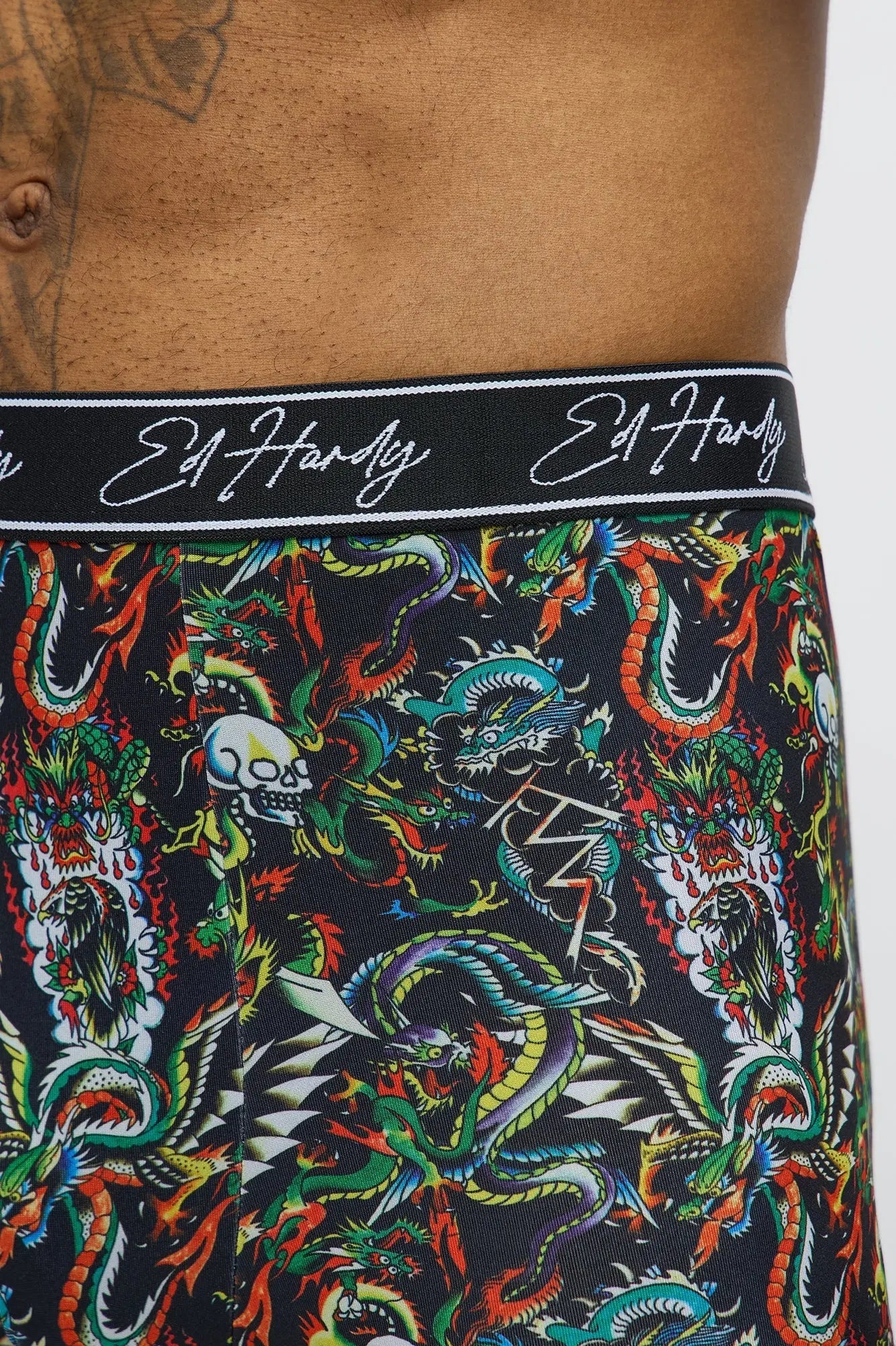 Ed Hardy Love Kills 3 Pack Boxer Briefs - Multi Color