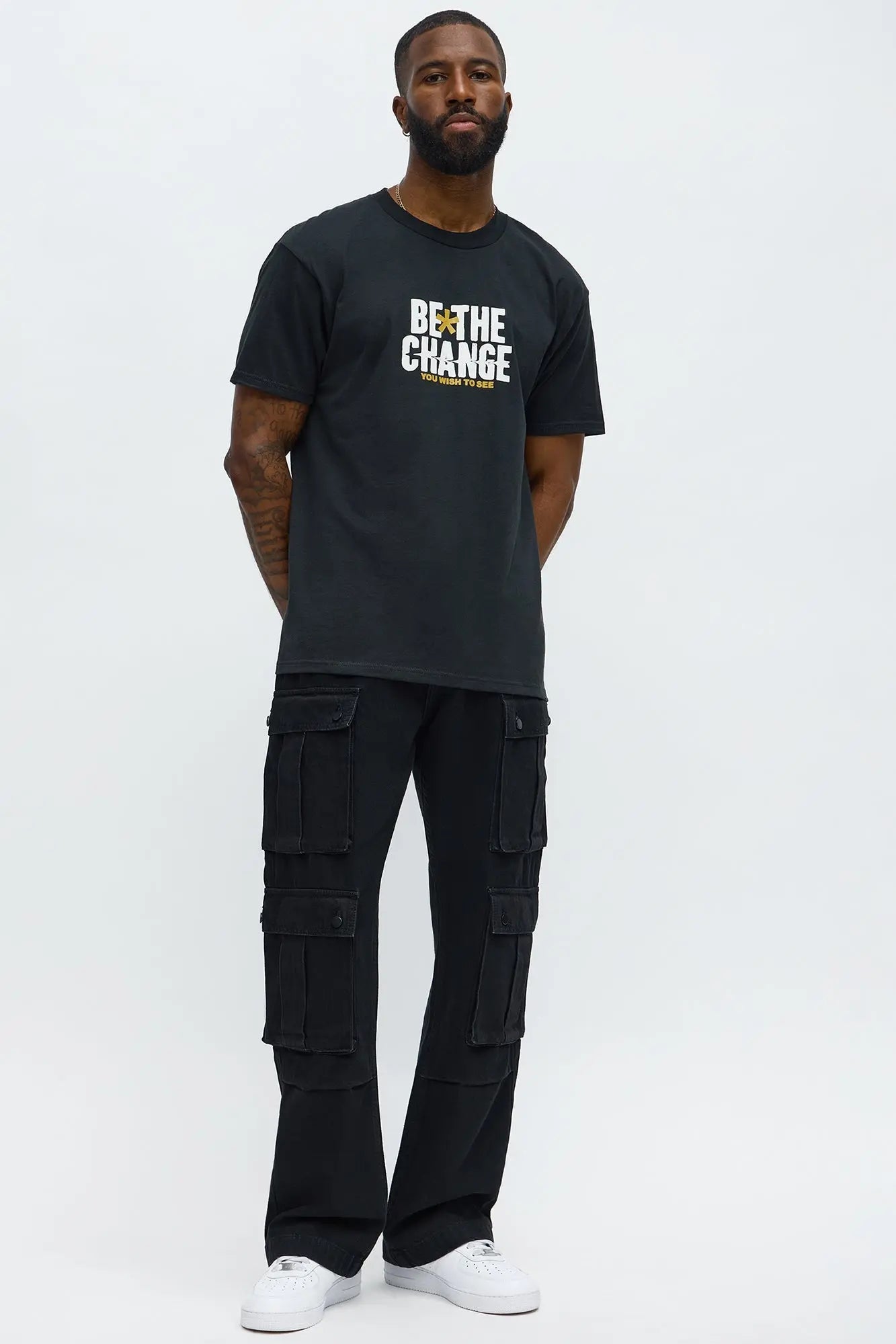 Be The Change Short Sleeve Tee - Black