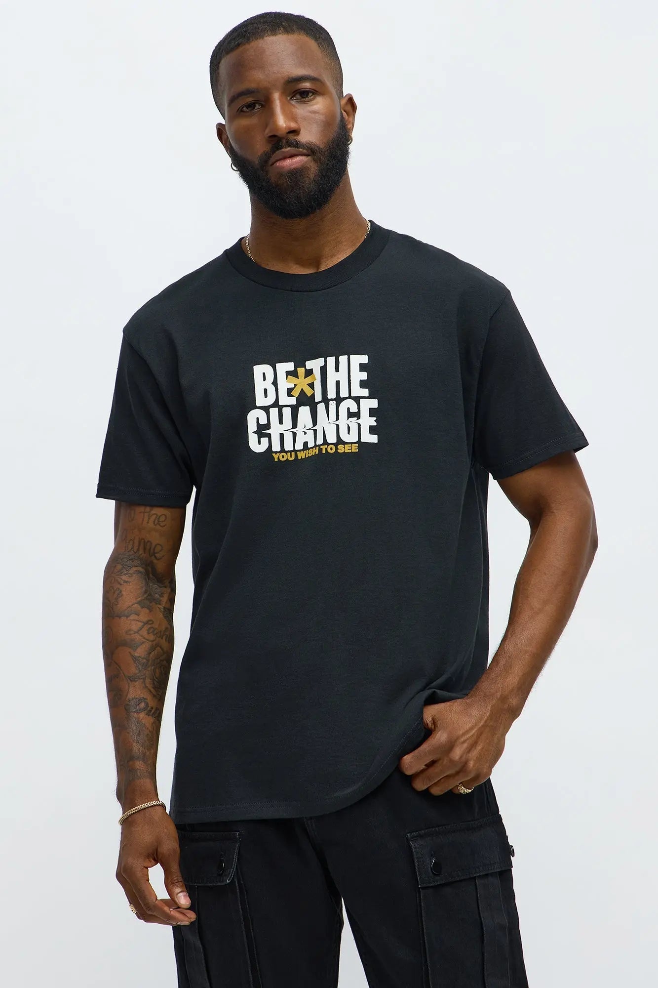 Be The Change Short Sleeve Tee - Black