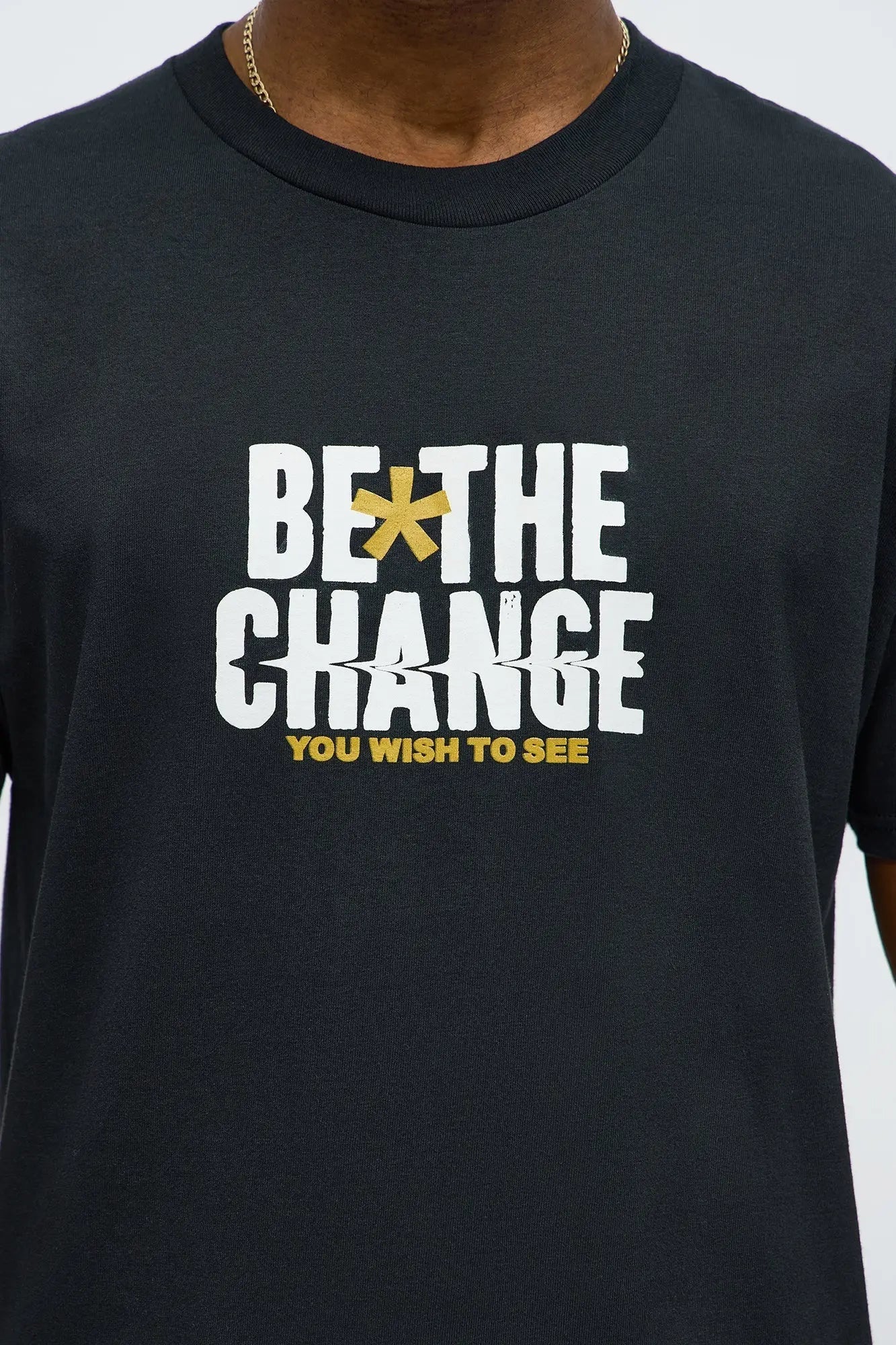 Be The Change Short Sleeve Tee - Black