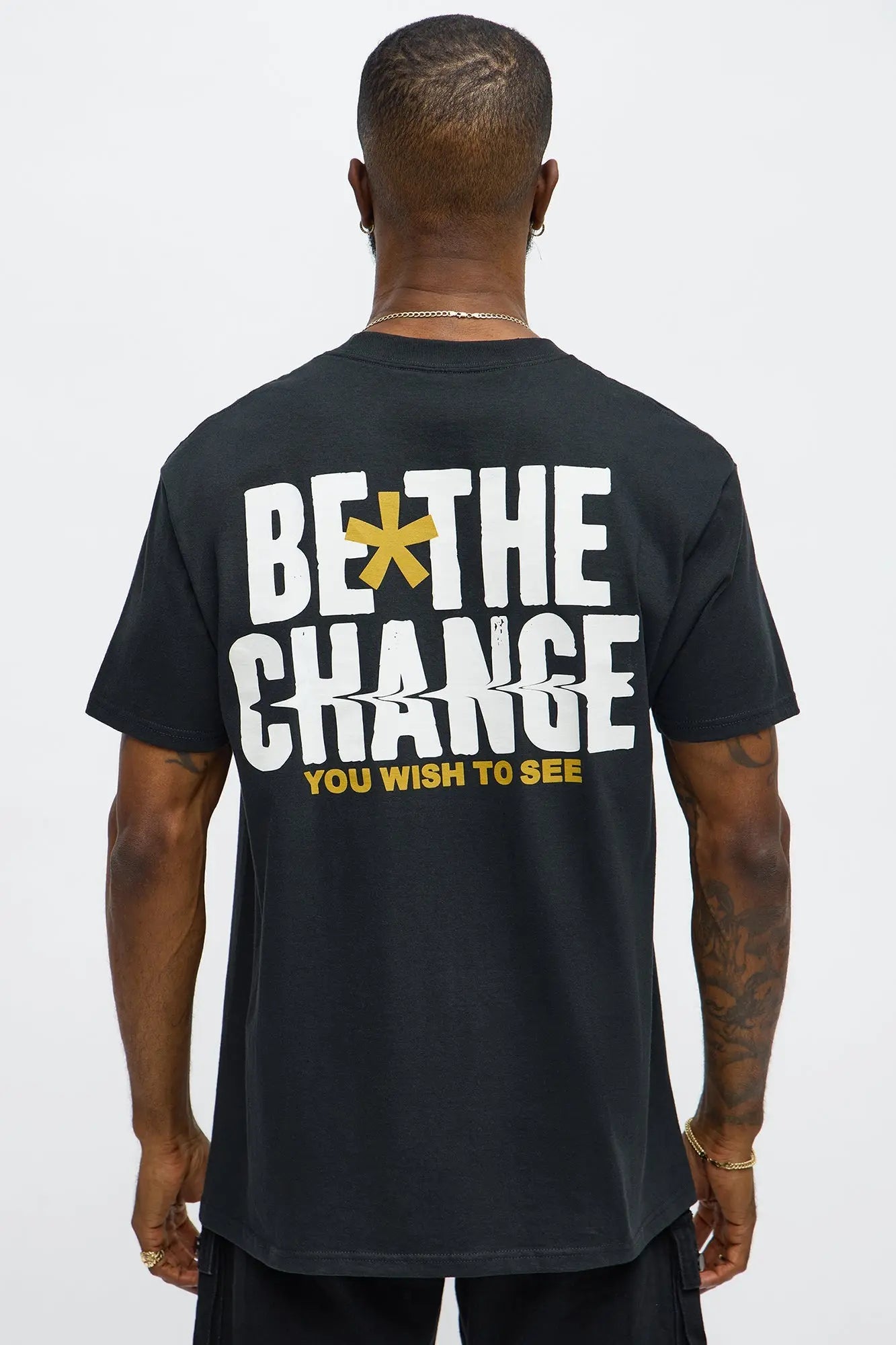 Be The Change Short Sleeve Tee - Black