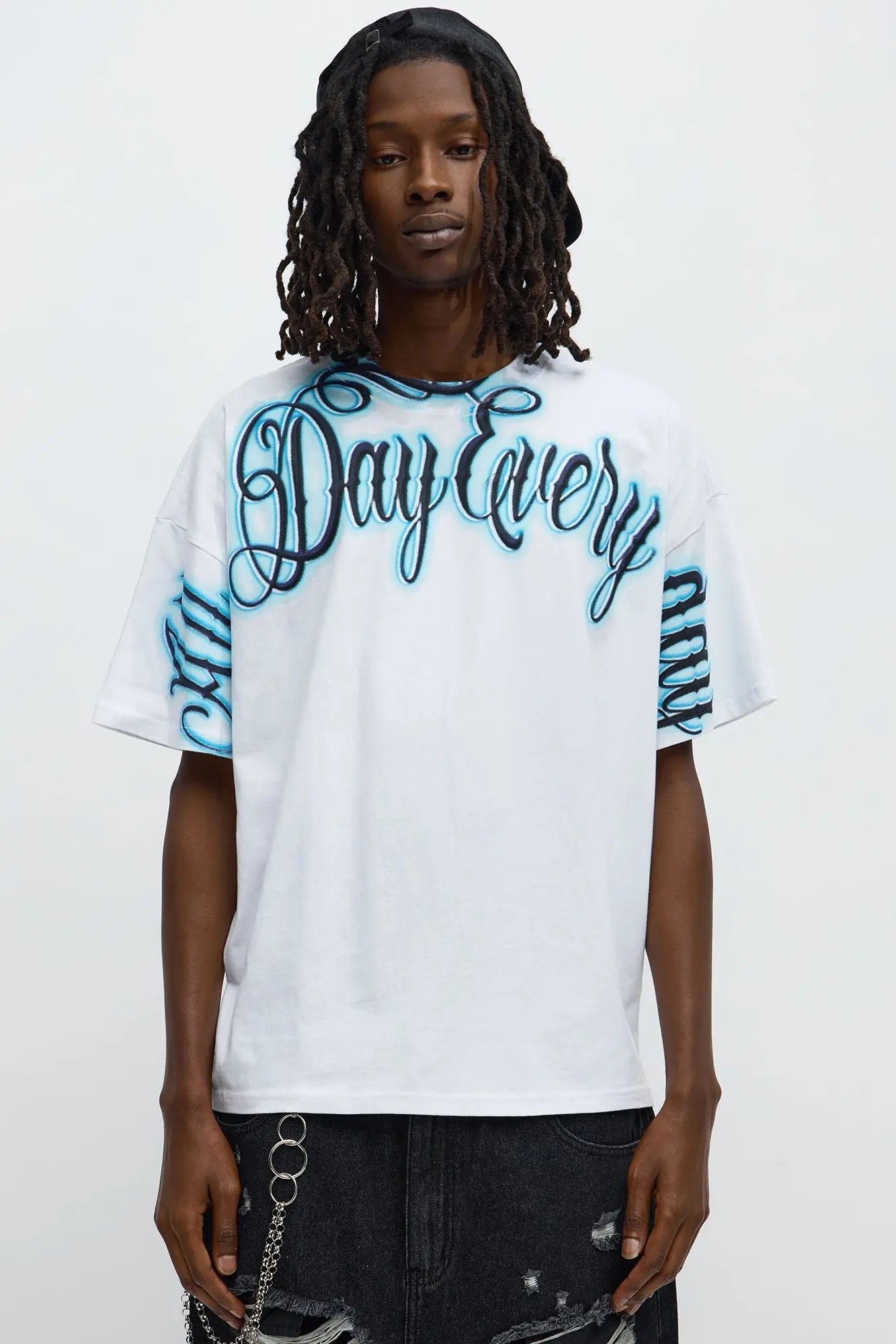 All Day Everyday Oversized Short Sleeve Tee - Off White