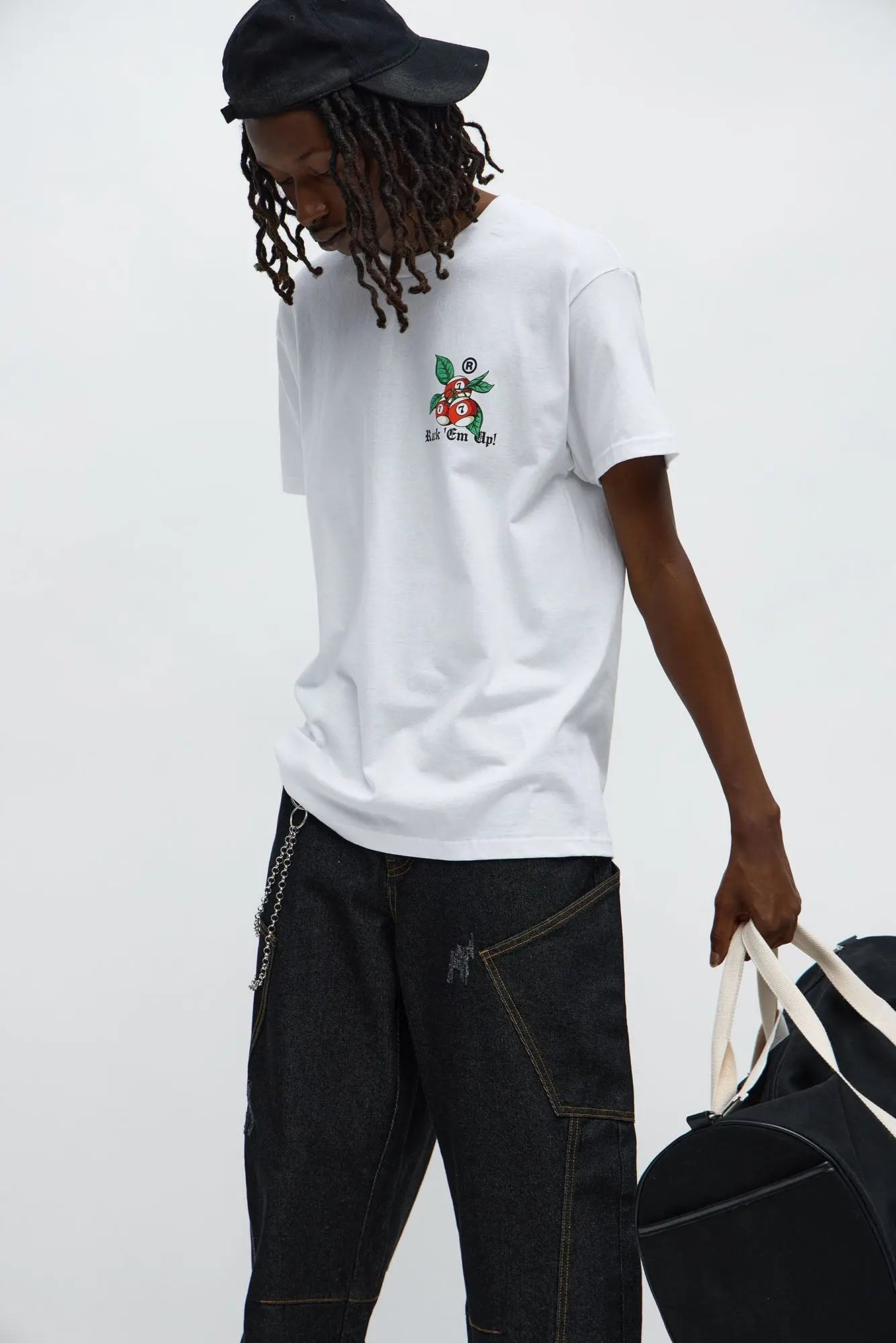 Rack Em Up Short Sleeve Tee - White