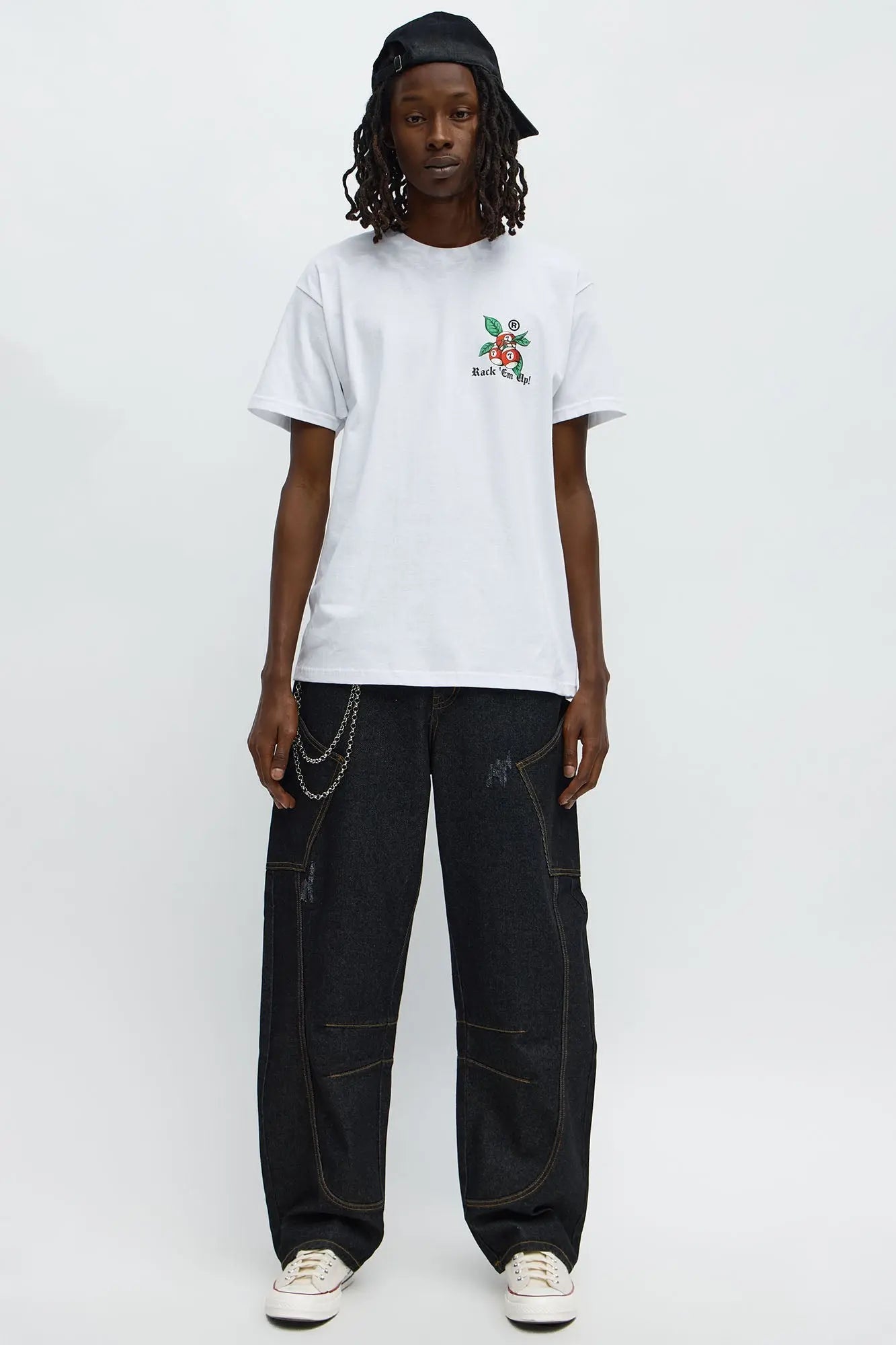 Rack Em Up Short Sleeve Tee - White