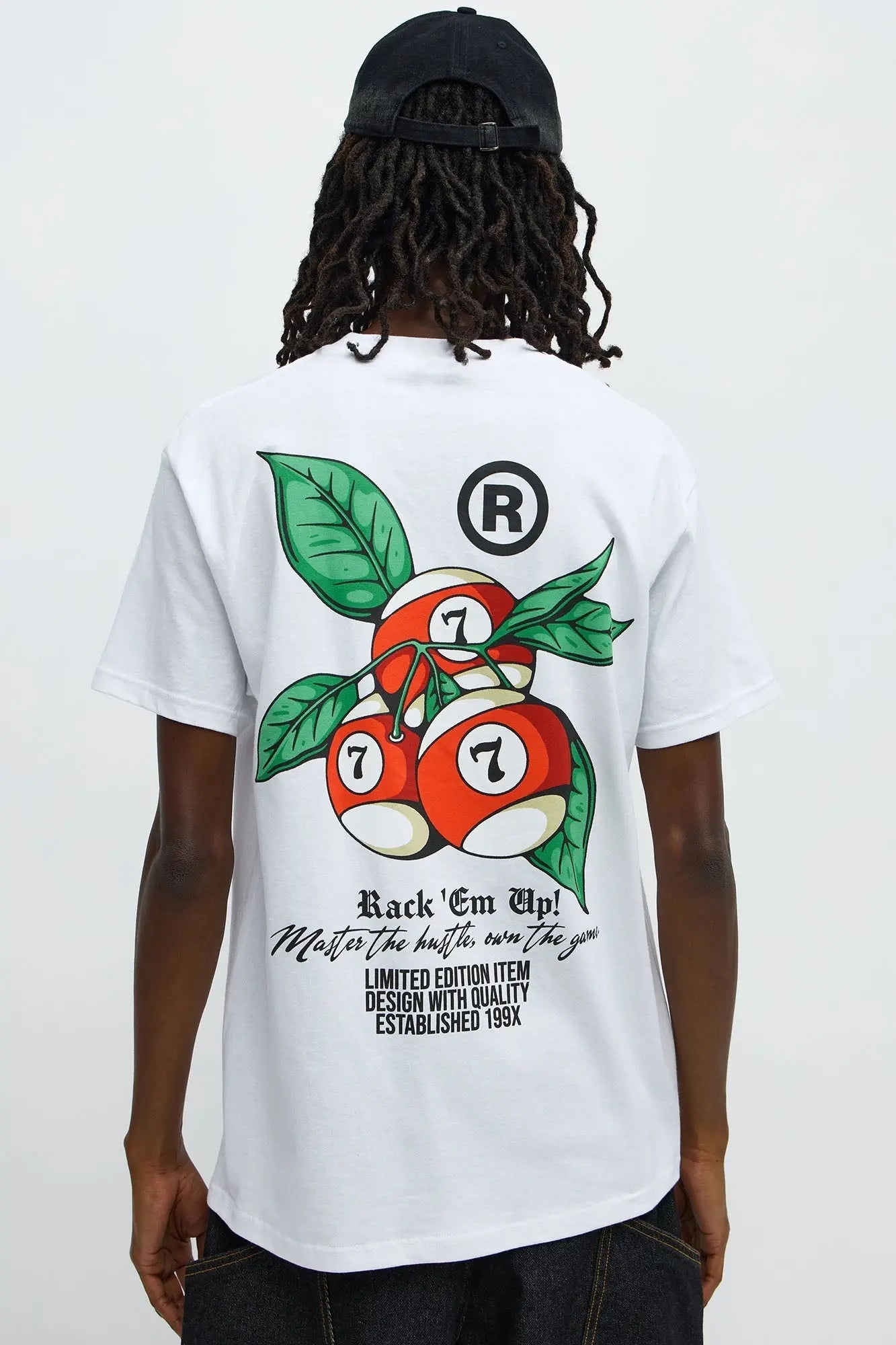 Rack Em Up Short Sleeve Tee - White